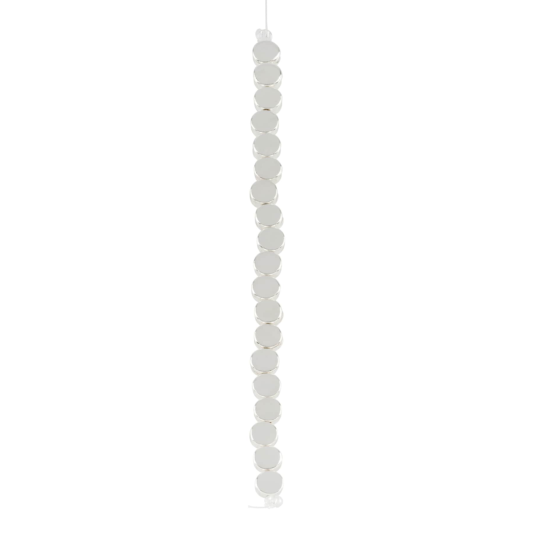 12 Packs: 19 ct. (228 total) Silver Disc Spacer Beads, 6.5mm by Bead Landing™