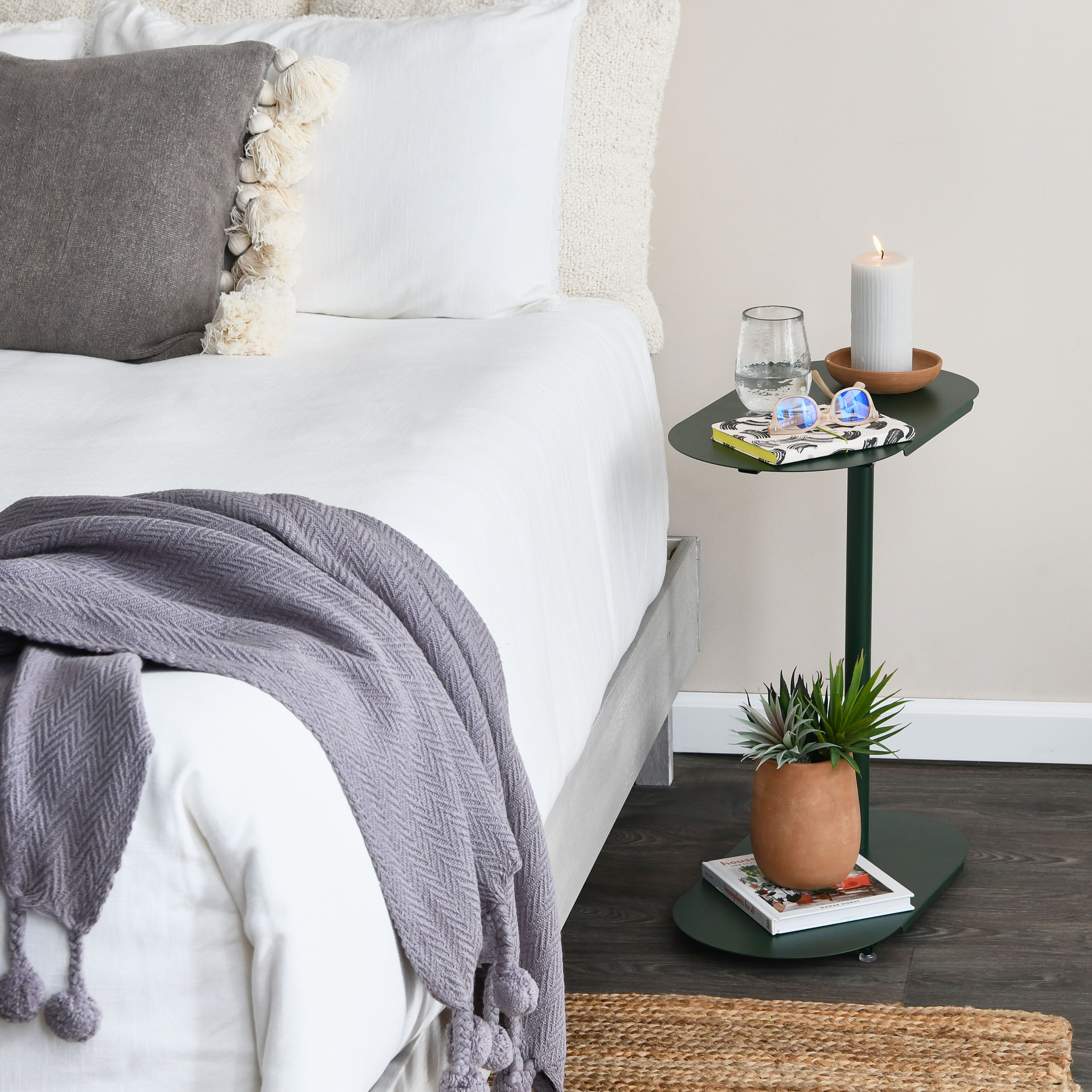 Hello Honey&#xAE; Modern Adjustable C-Shaped End Table