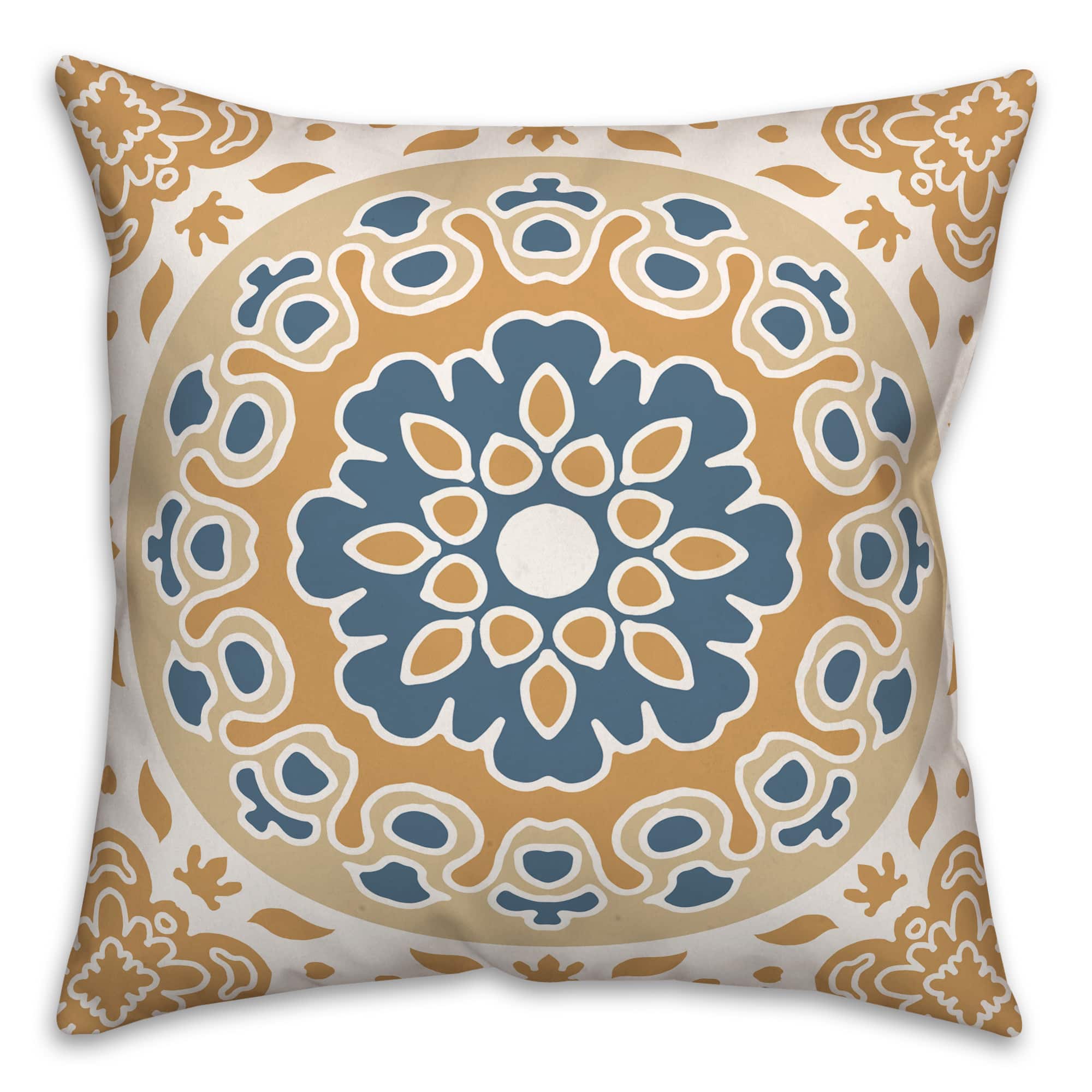 mandala throw pillow