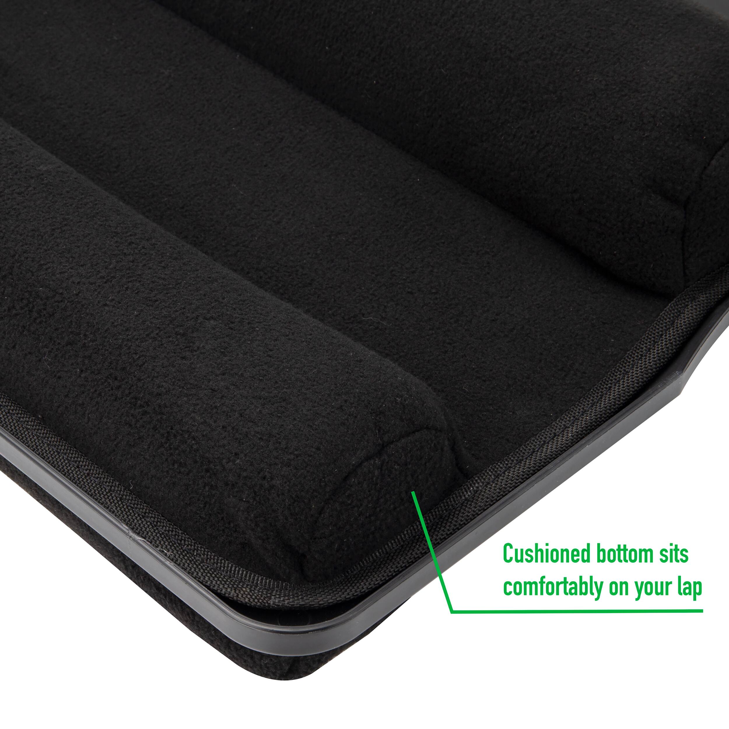 Mind Reader Black Portable Laptop Support with Handle & Ergonomic Cushioning