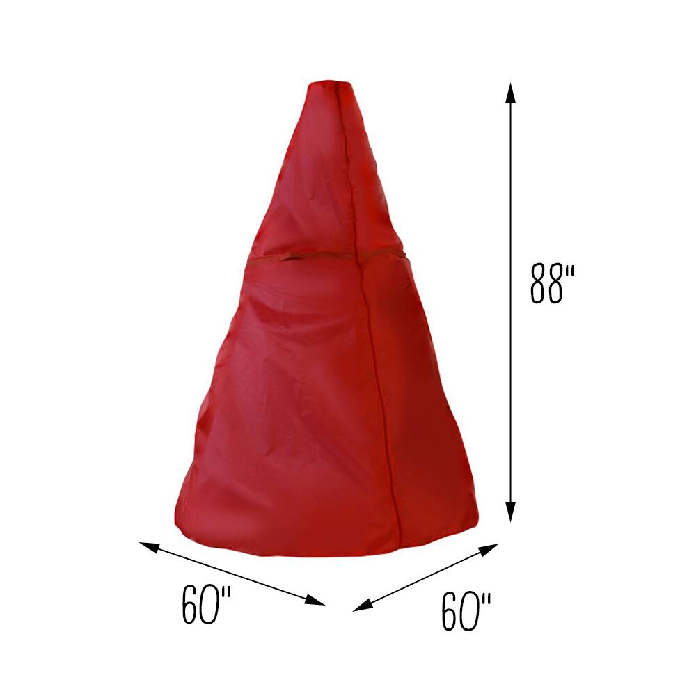 Honey Can Do 8ft. Red Upright Christmas Tree Storage Bag