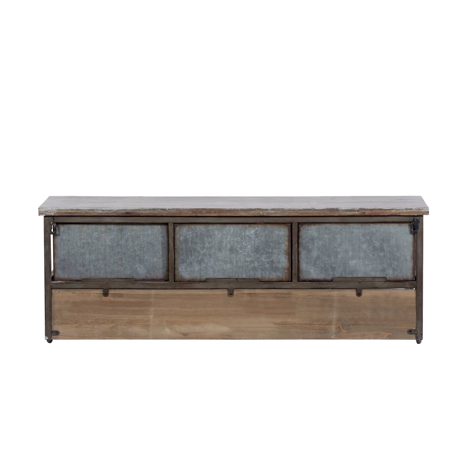 Brown Wood Farmhouse Wall Shelf, 13&#x22; x 38&#x22; x 10&#x22;