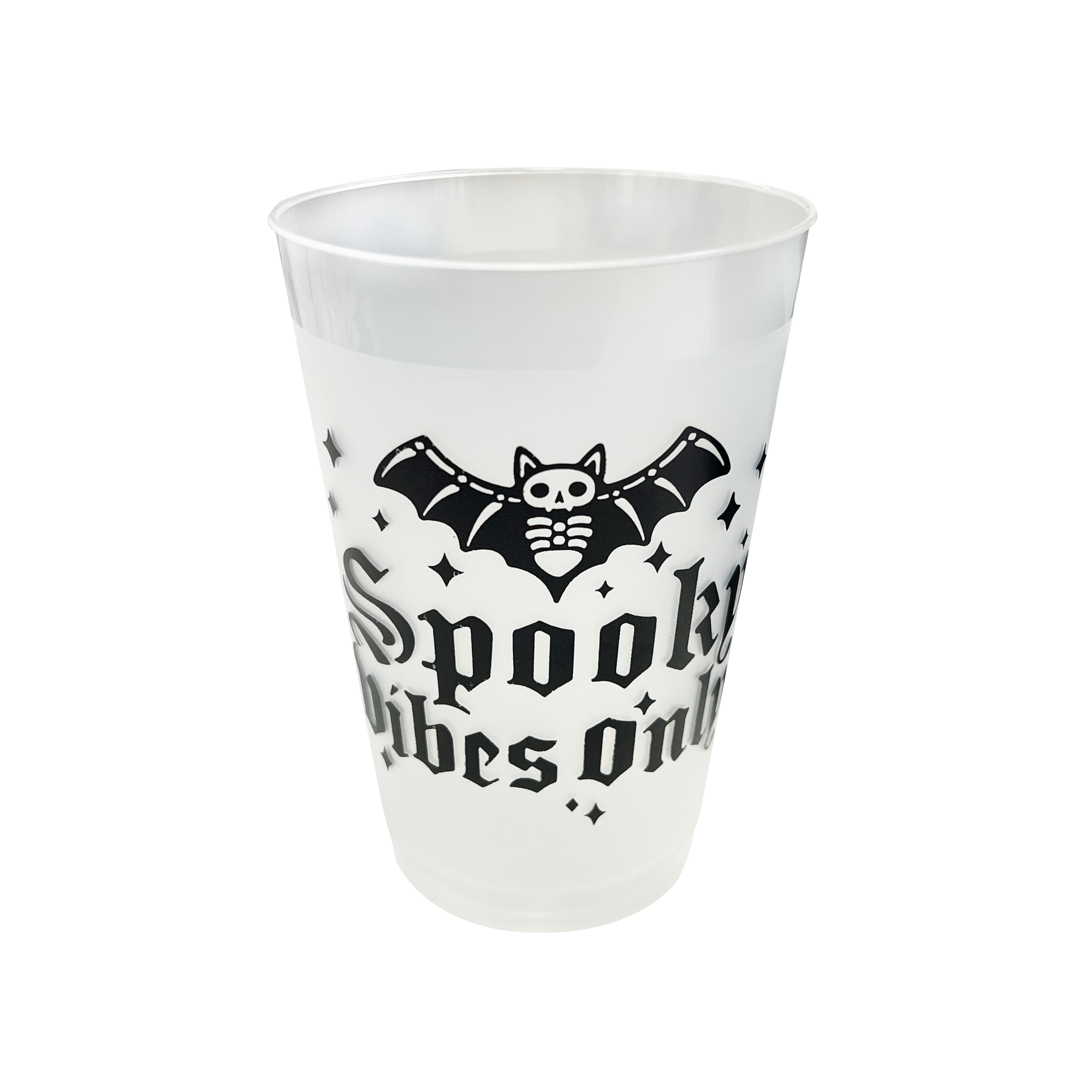 14oz. Frosted Spooky Vibes Plastic Cups, 10ct. by Celebrate It&#x2122;