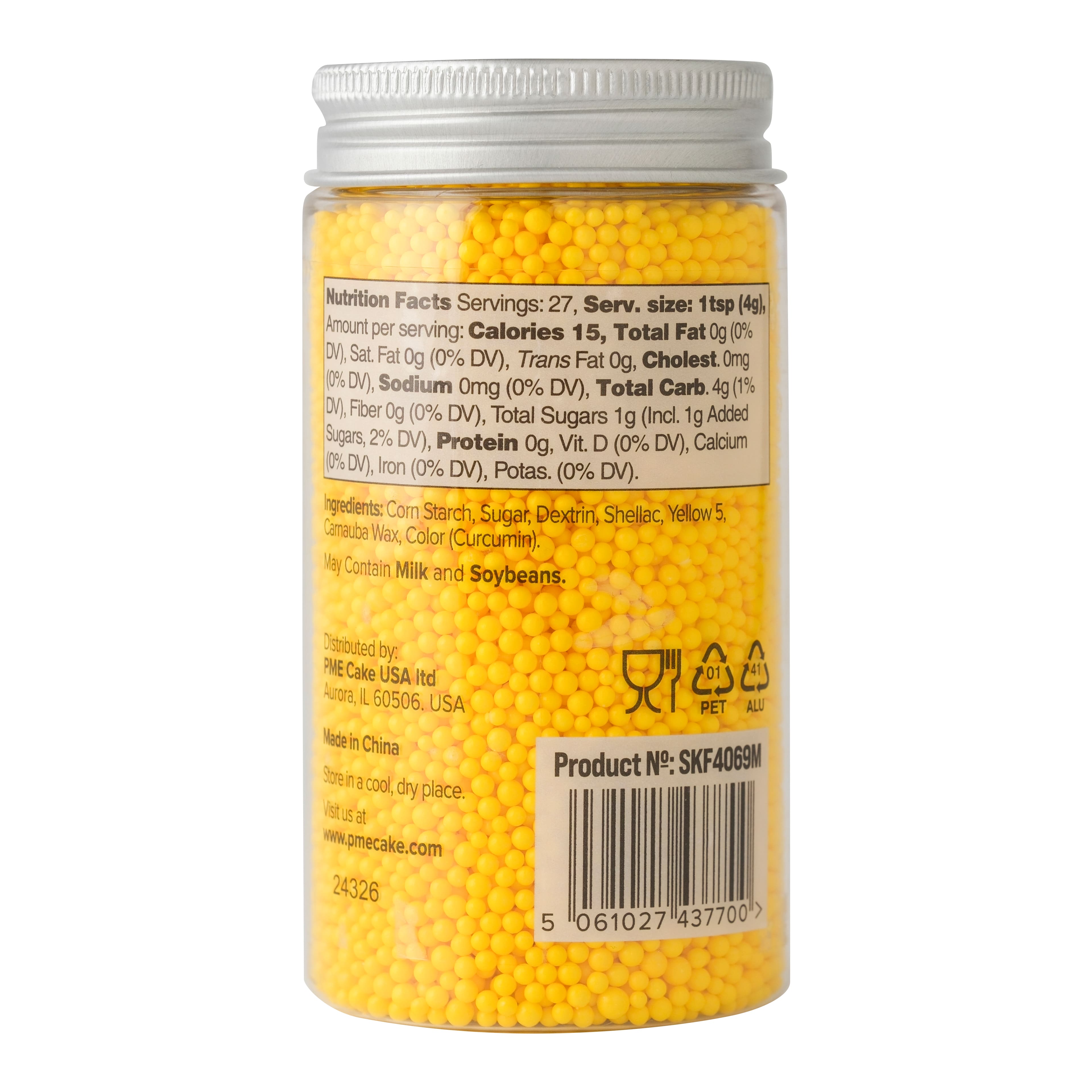 PME Cake Sweet Street&#xAE; 3.8oz. Nonpareils Sprinkles
