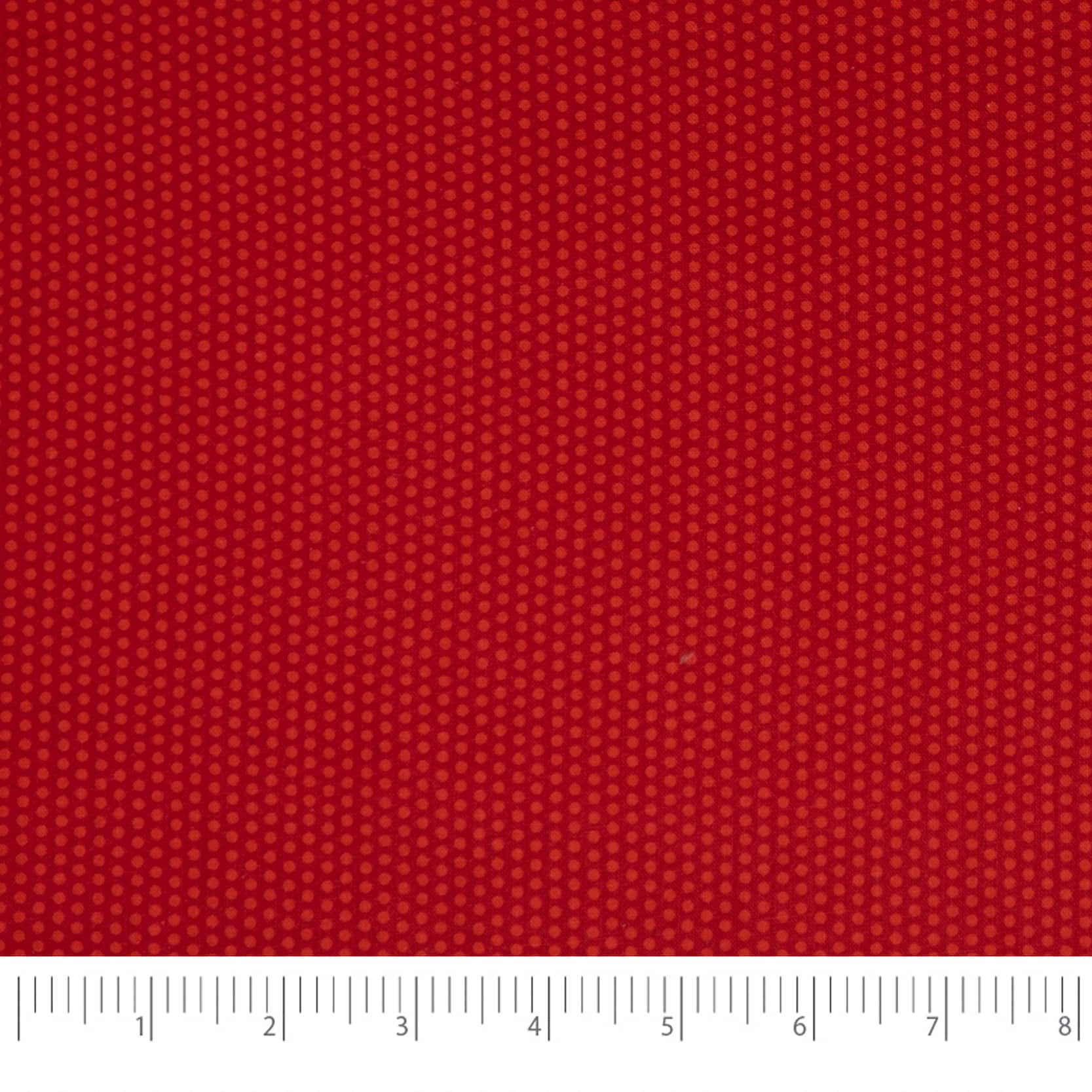 SINGER Red Rockin Roses Tonal Dot Print Cotton Fabric