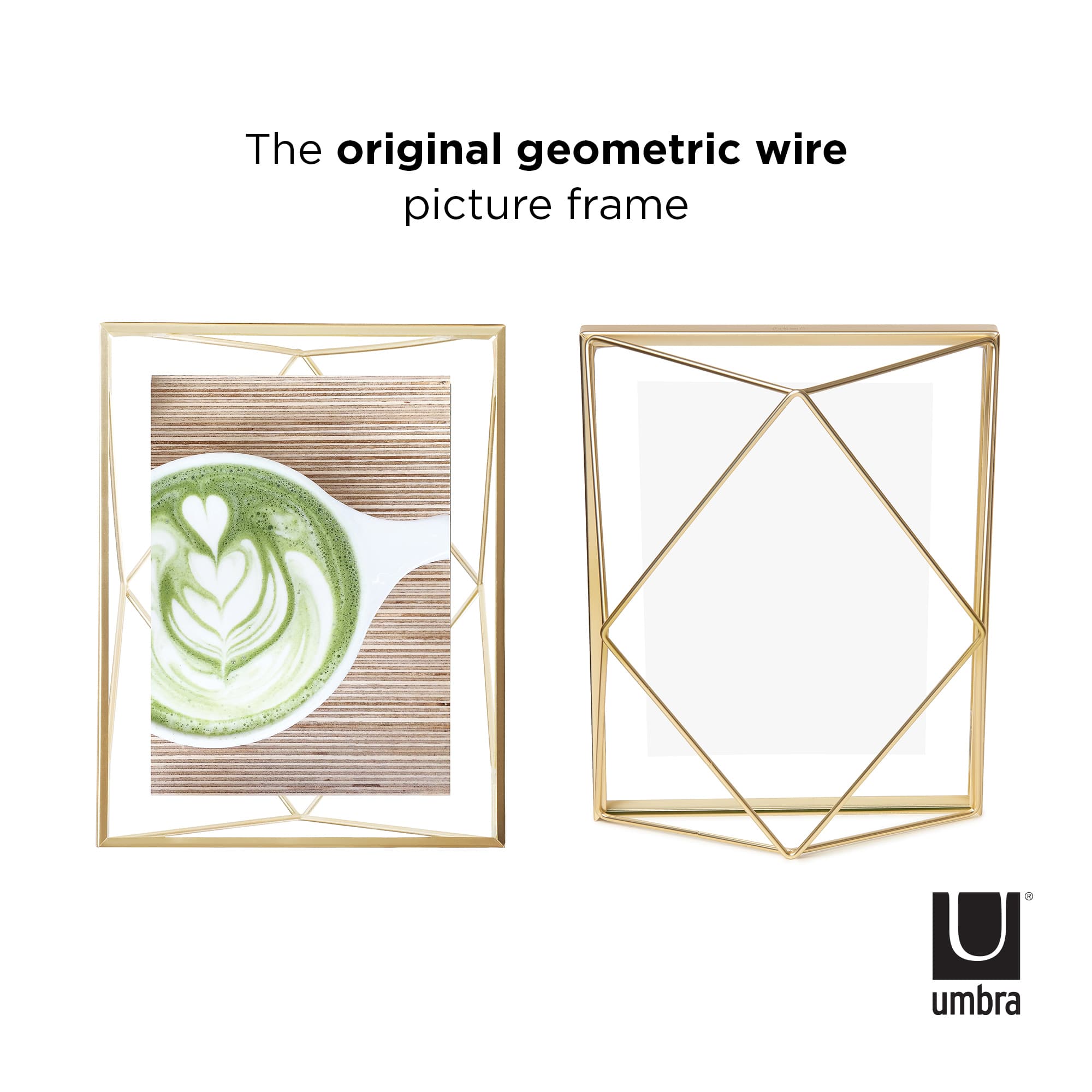 Umbra Matte Brass Prisma Picture Frame