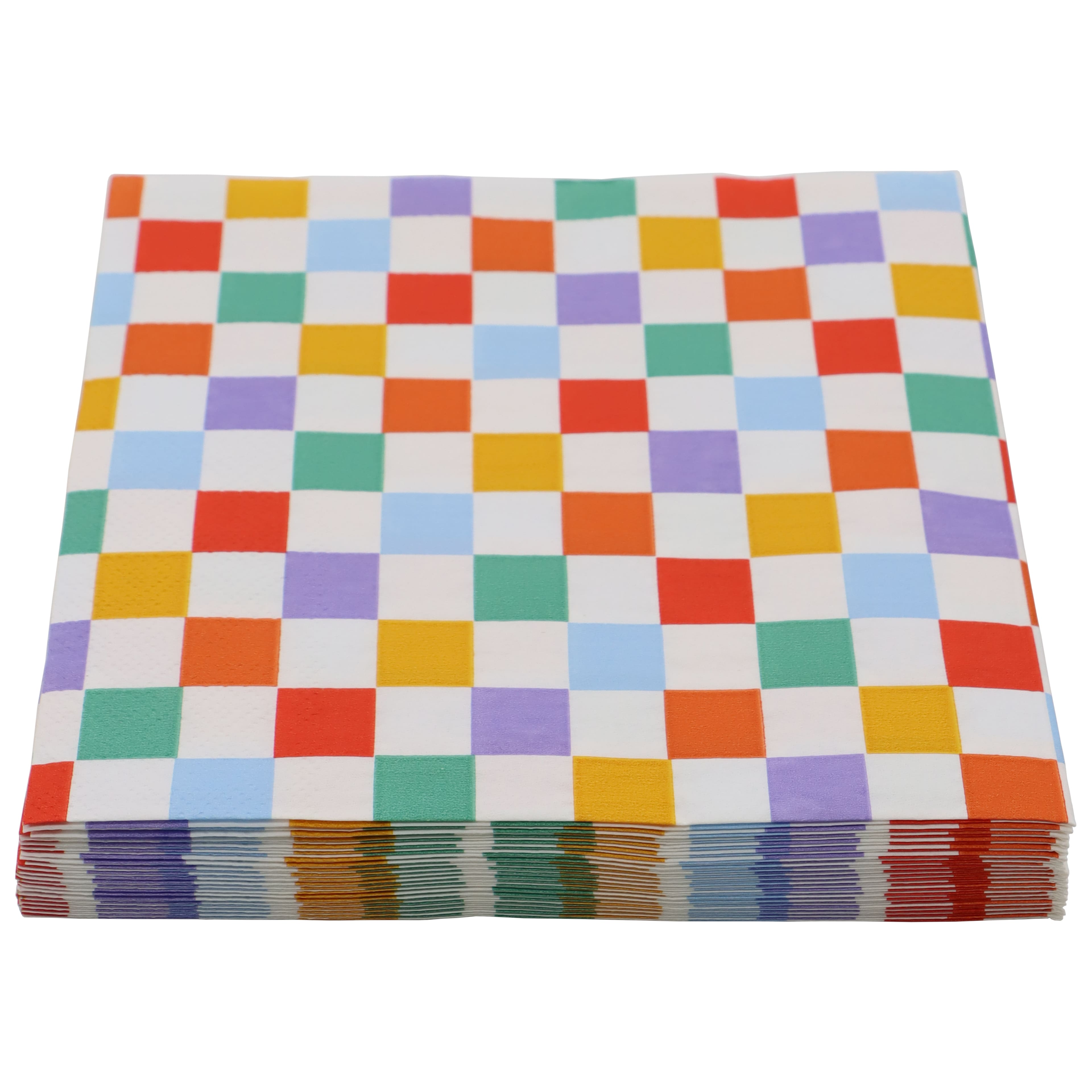 Multicolor Check Lunch Napkins, 20ct. by Celebrate It&#x2122;