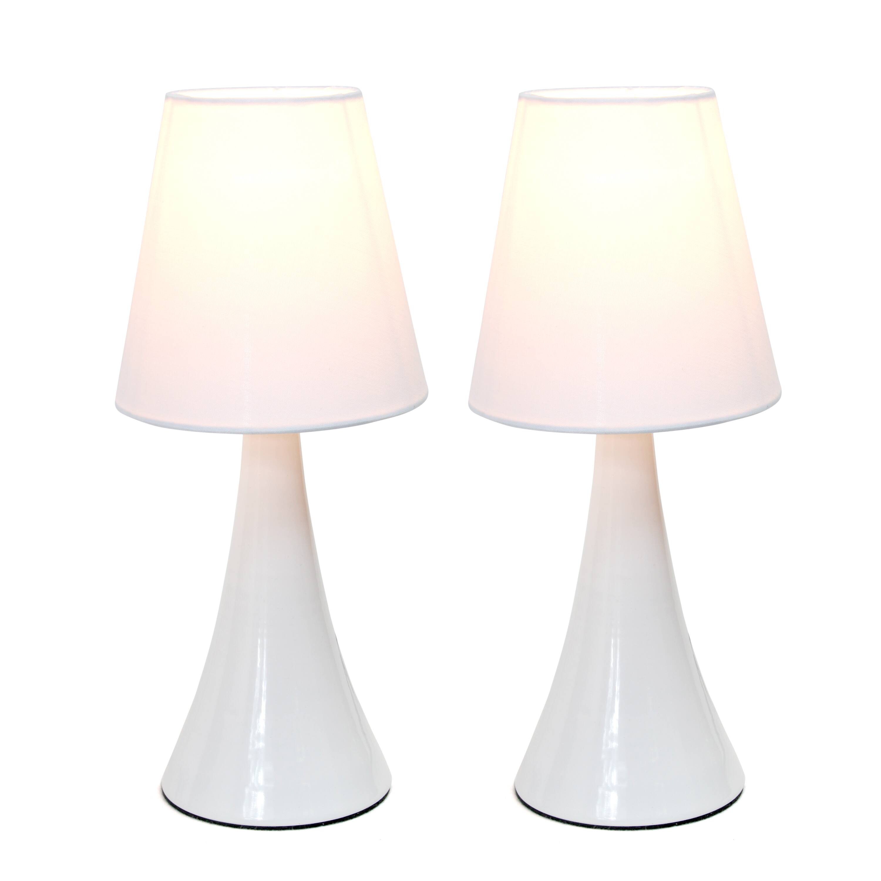 Simple Designs&#x2122; Valencia Colors 2-Pack Mini Touch Table Lamp Set
