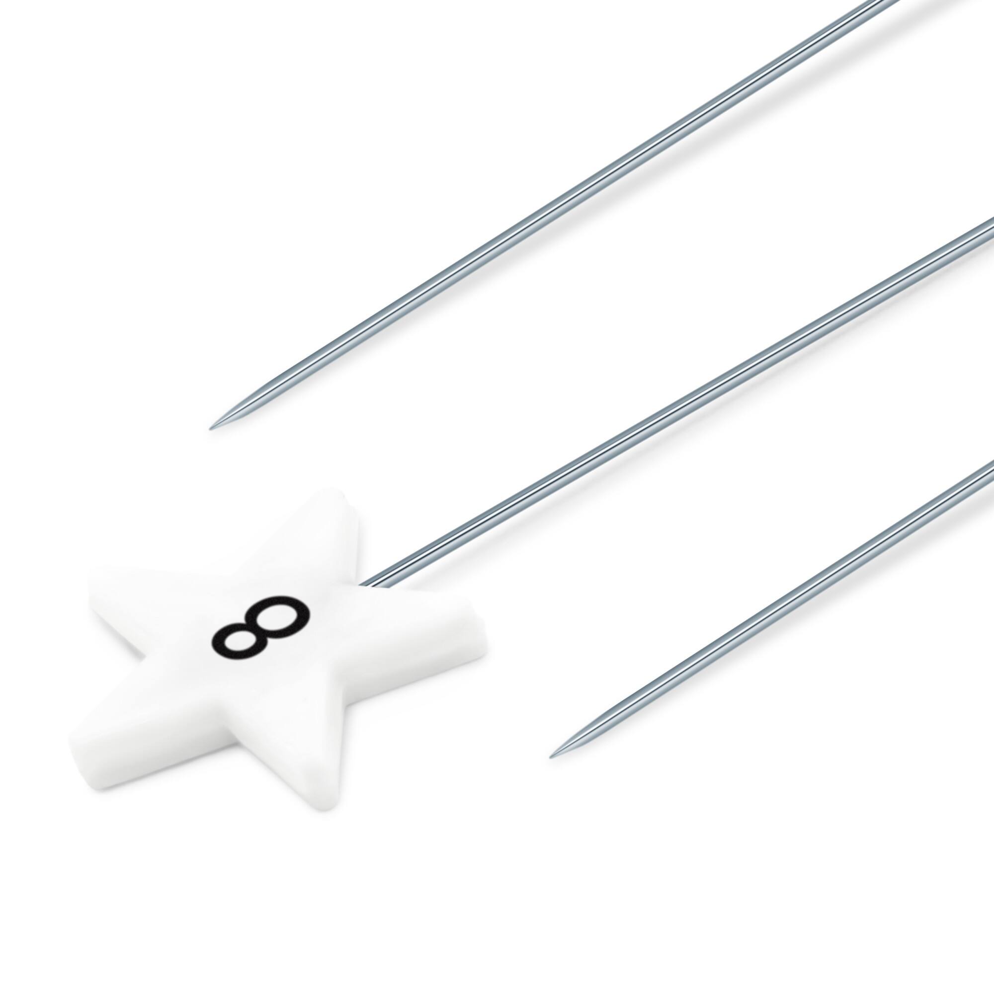 Dritz&#xAE; White Star Flat Head Pins With Numbers &#x26; Directional Arrows, 115ct.