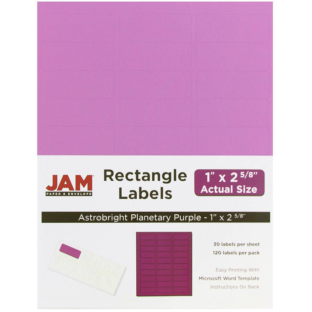 JAM Paper Violet Mailing Address Label Combo Set