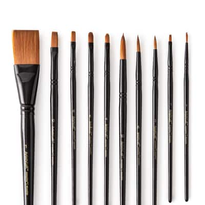 Necessities™ Brown Synthetic Watercolor Brushes By Artist's Loft™