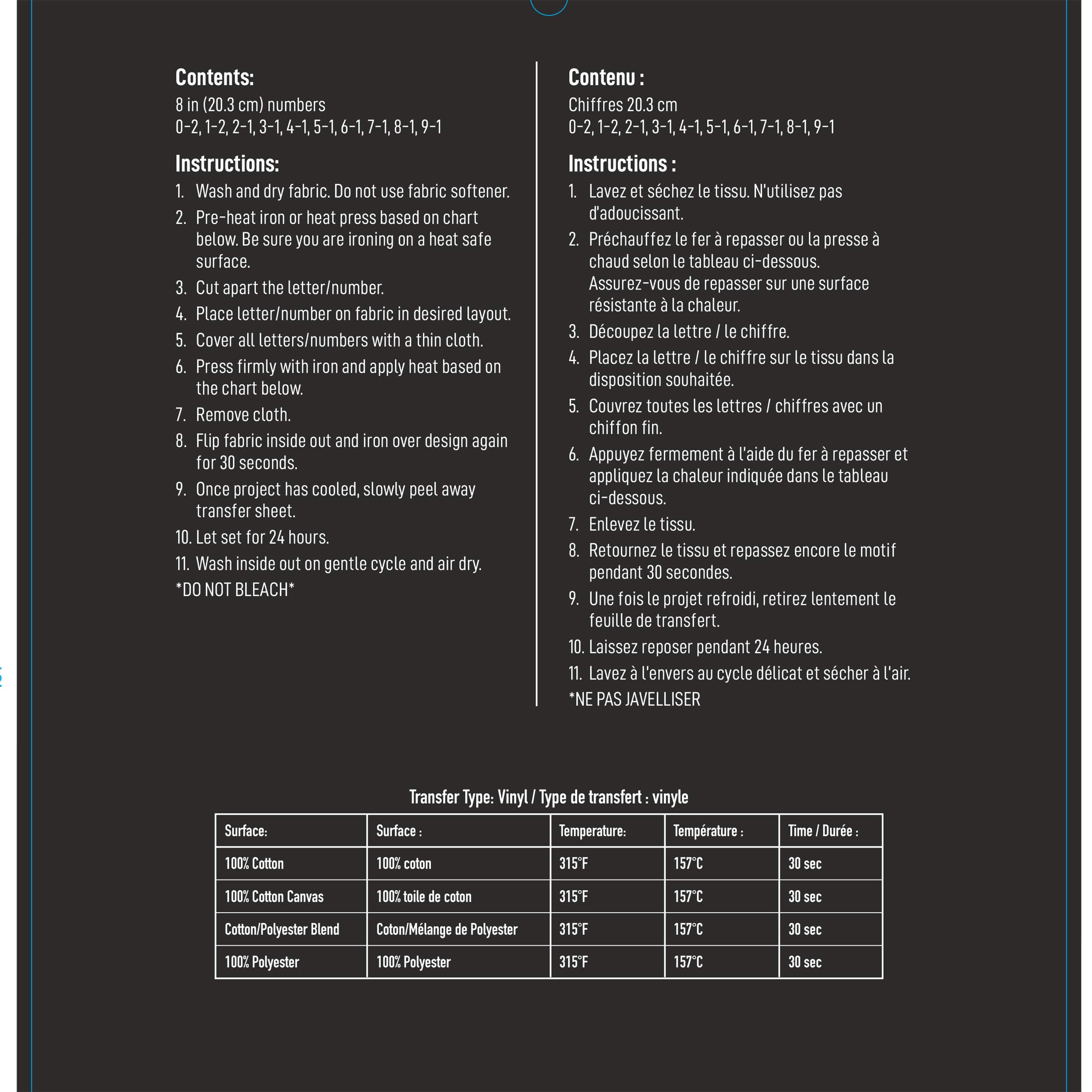 8" Iron-On Numbers by Make Market®