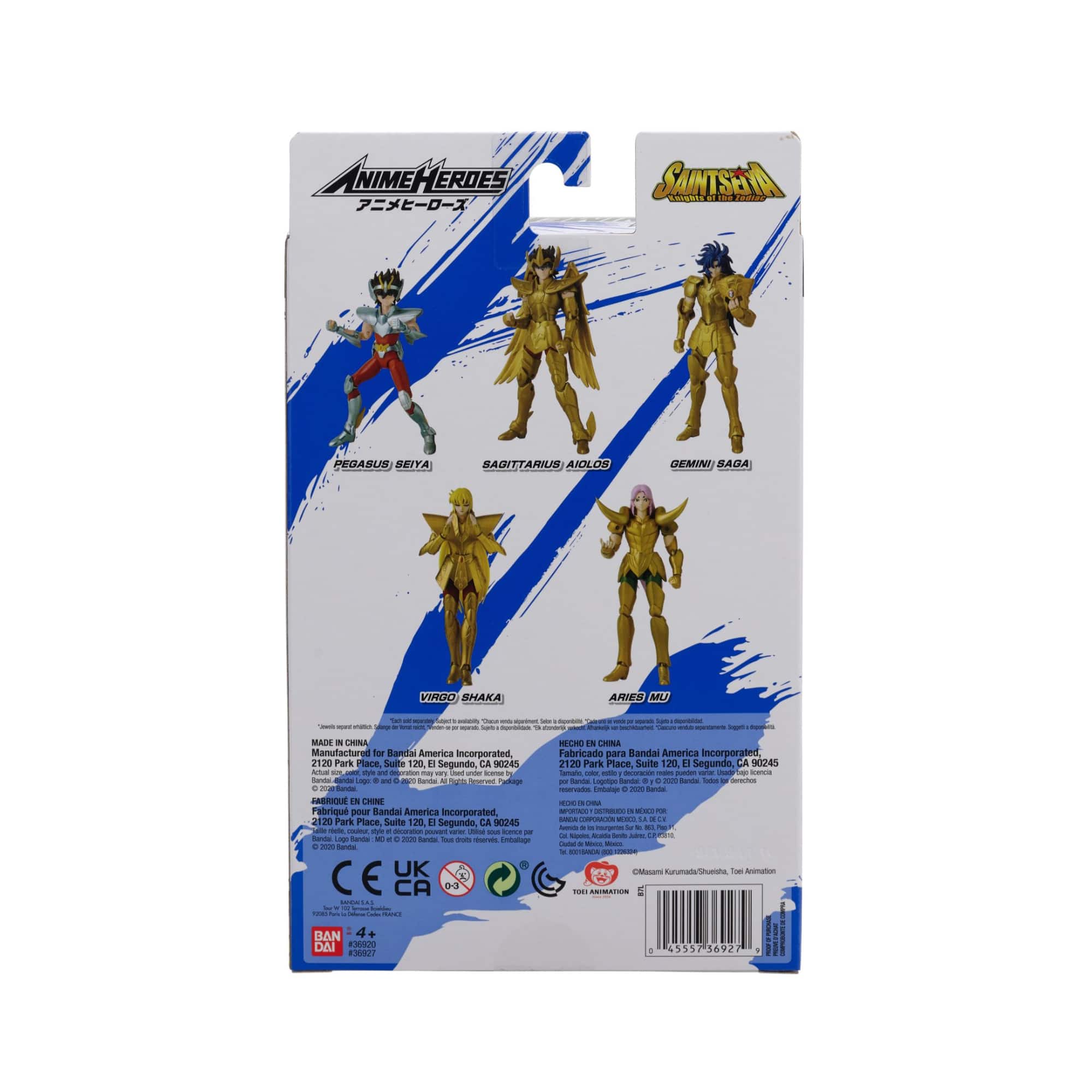 Bandai Anime Heroes 6.5&#x22; Knights Of The Zodiac Aries Mu Action Figure