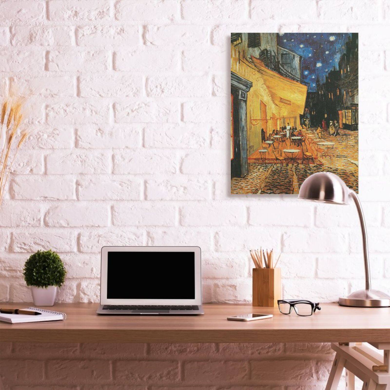 Stupell Industries Caf&#xE9; Terrace at Night Traditional Van Gogh Painting Canvas Wall Art