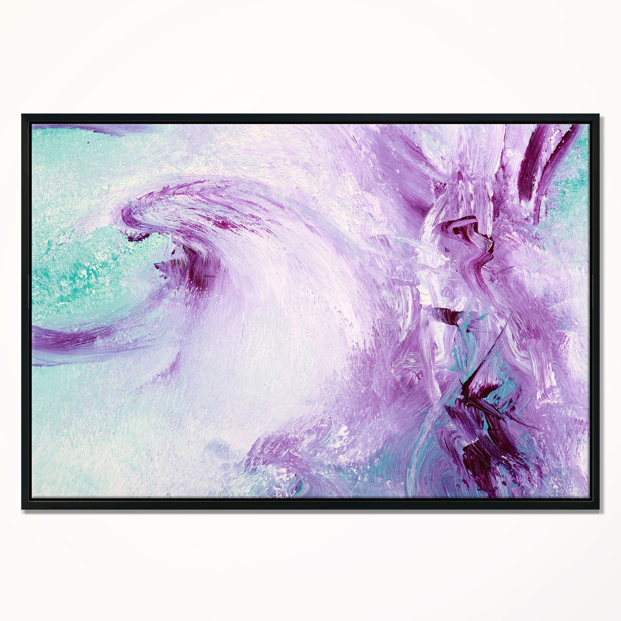 Designart - Deep Colors - Abstract Canvas Art Print in Black Frame