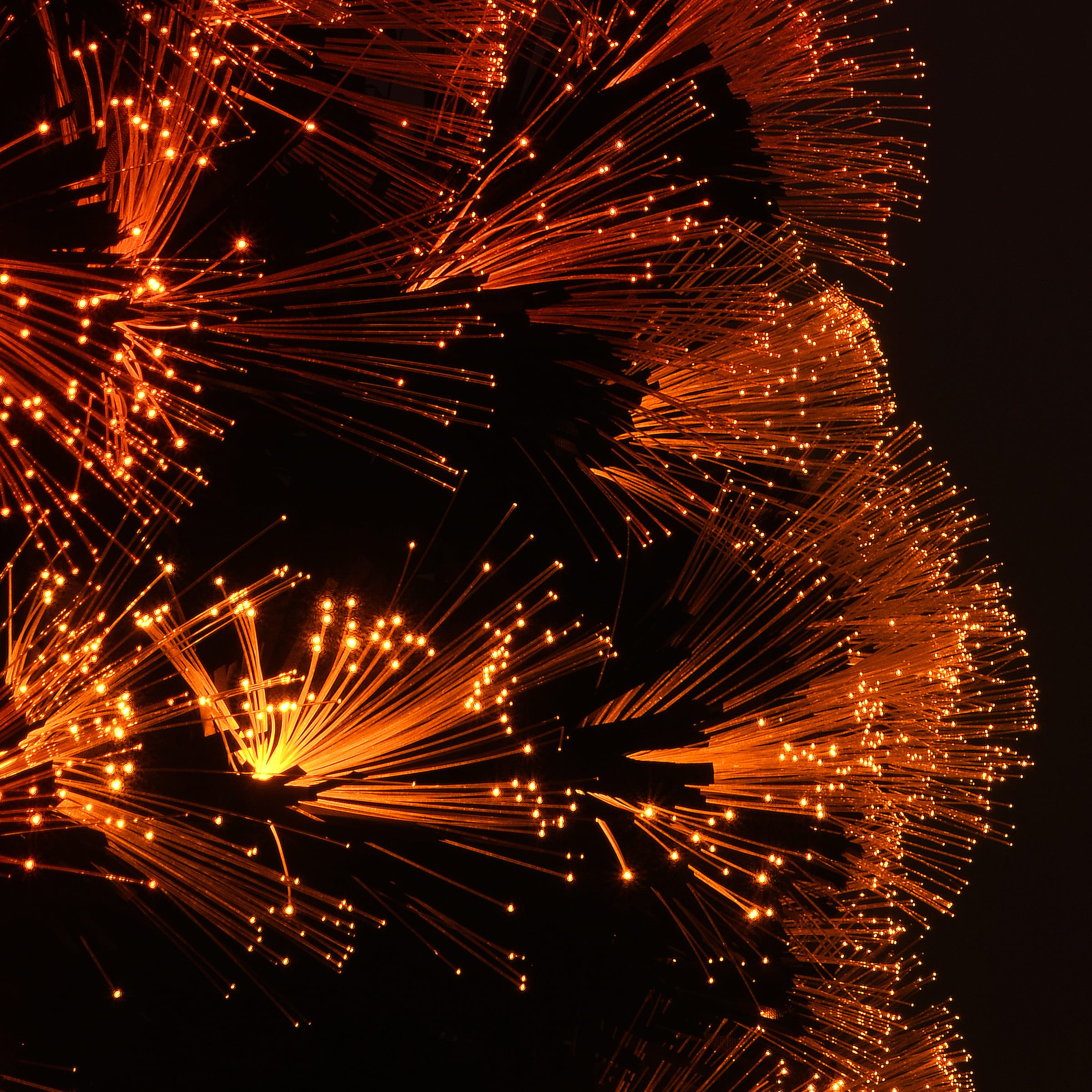 4ft. Fiber Optic Candy Corn Color Lights Black Artificial Halloween Tree