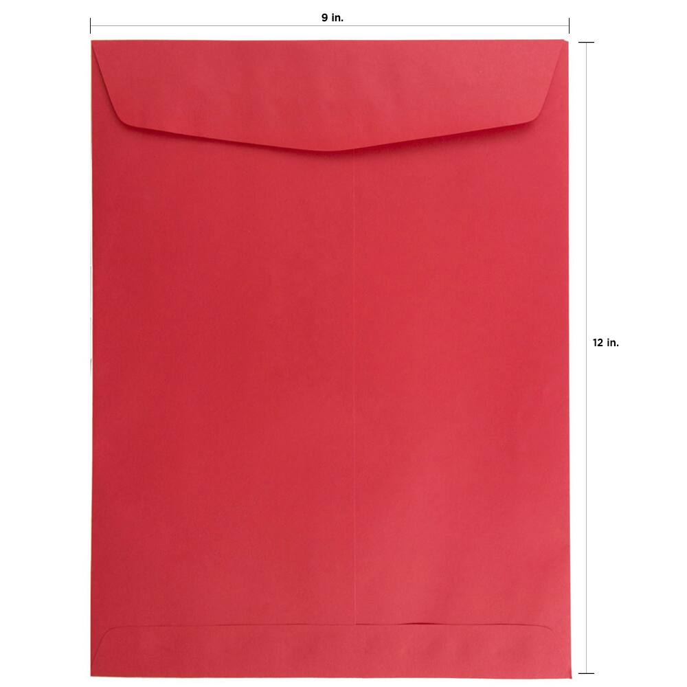 JAM Paper 9" x 12" Assorted Open End Catalog Envelopes, 50ct.