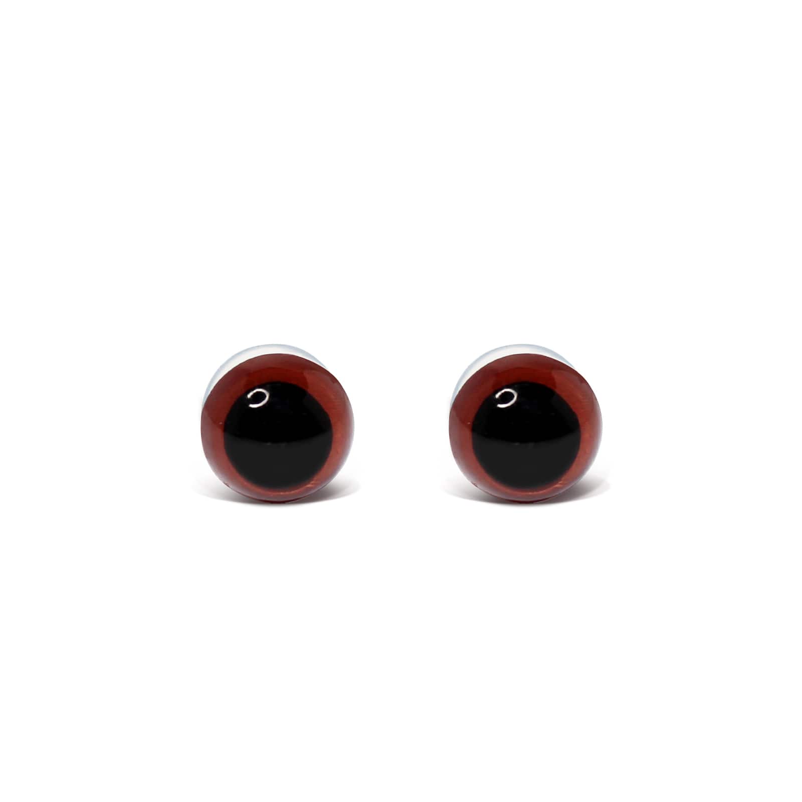 9mm Translucent Red Iris With Red Pupil Round Safety Eyes and
