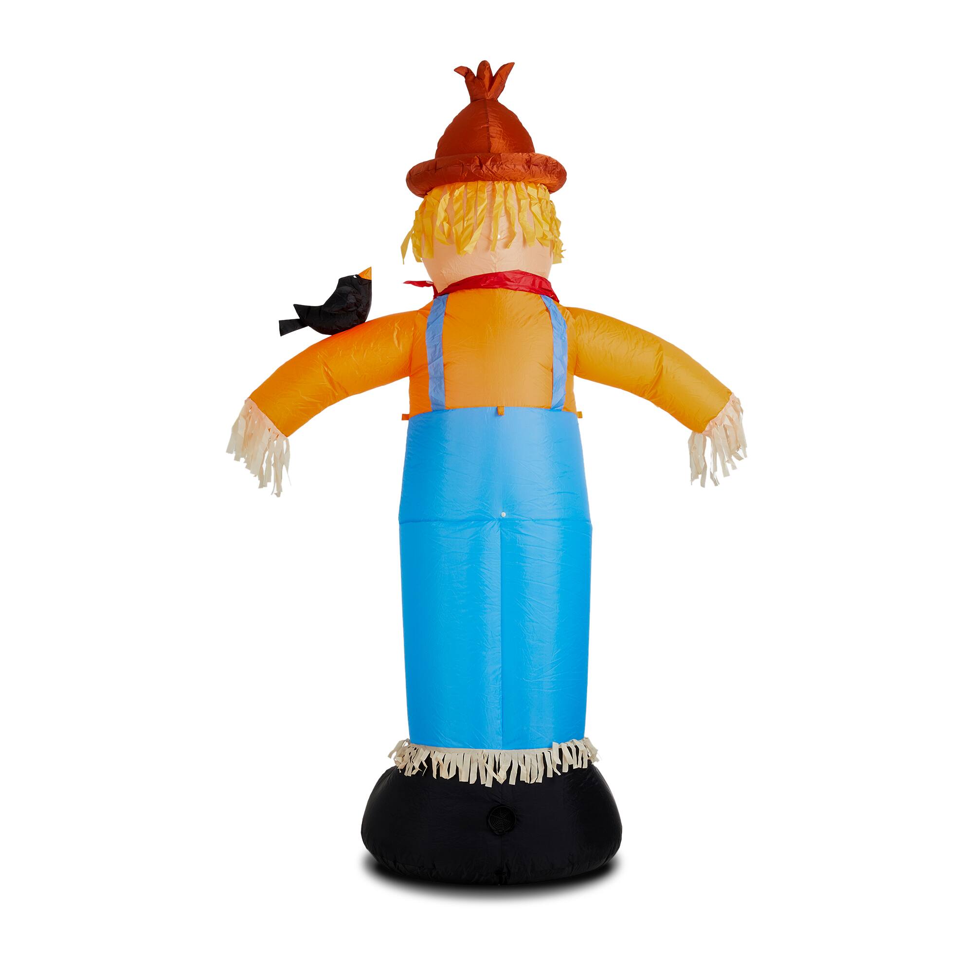 Glitzhome® 9ft. Lighted Inflatable Scarecrow Décor