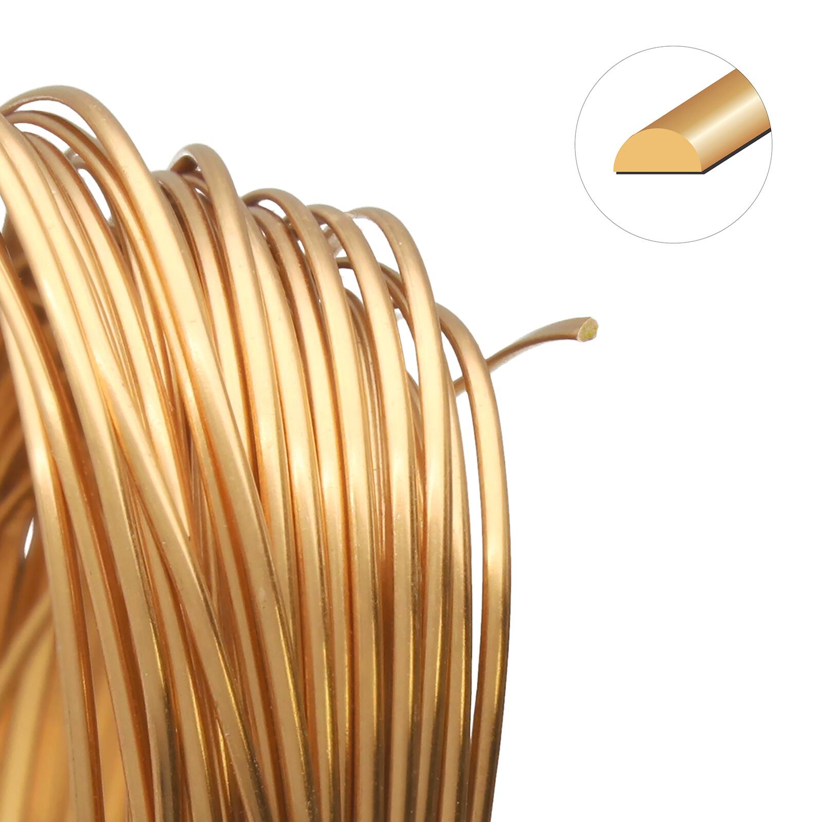 The Beadsmith® Wire Elements™ 21 Gauge Tarnish Resistant Half Round Soft Temper Wire, 4yd.