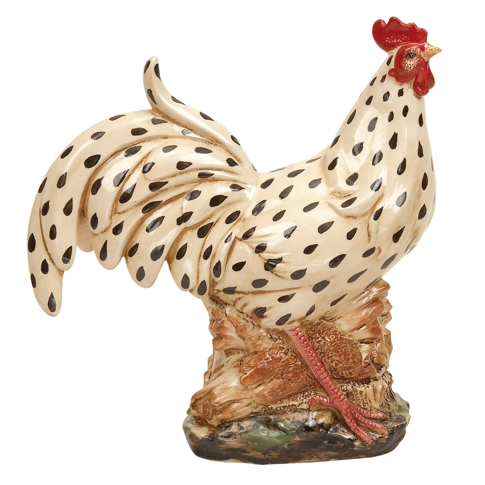 Deals Ceramic Rooster Sculpture Figurine