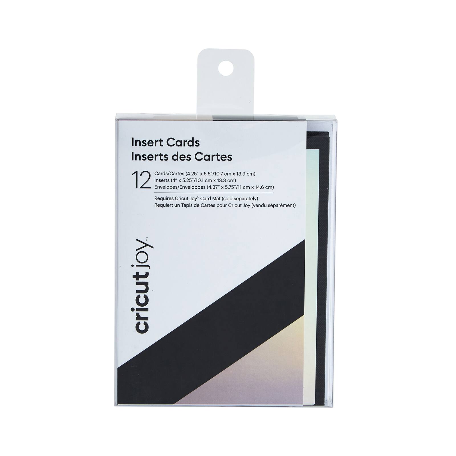 Cricut Joy™ Insert Cards Black & Silver Matte Holographic