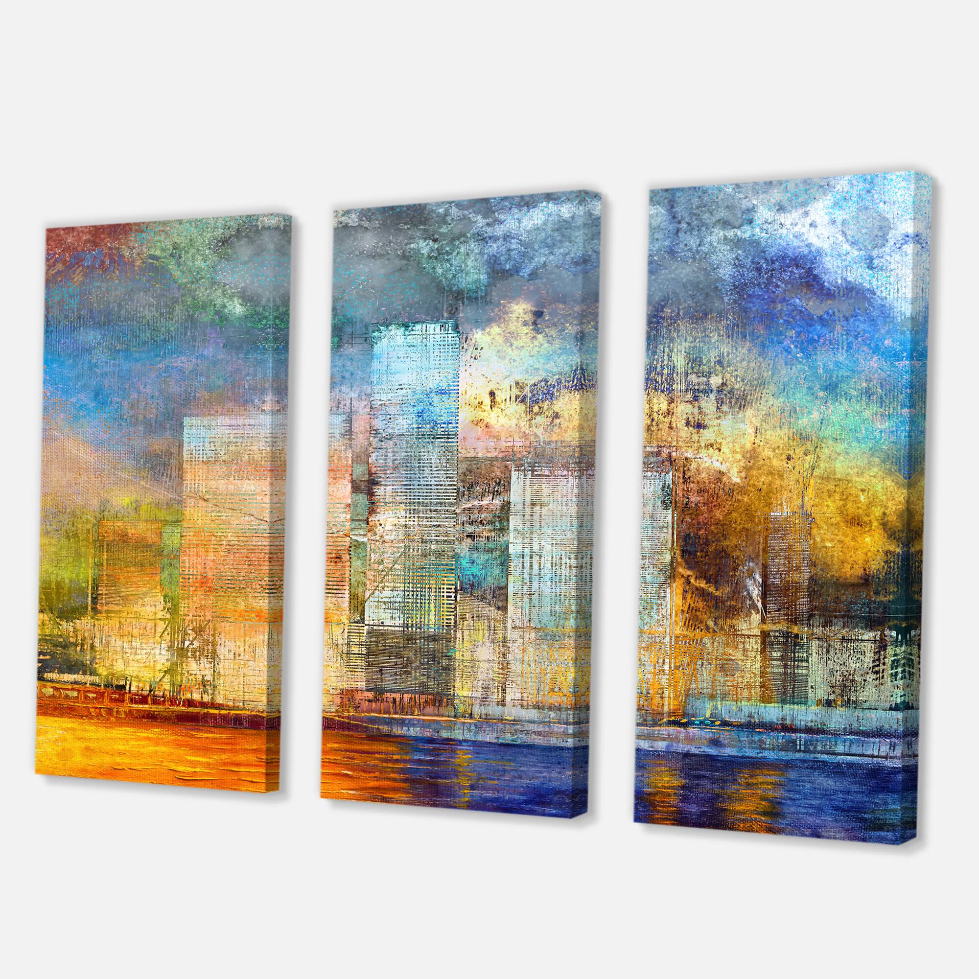 Designart - Skypscrapers By The Bridge In Futuristic City