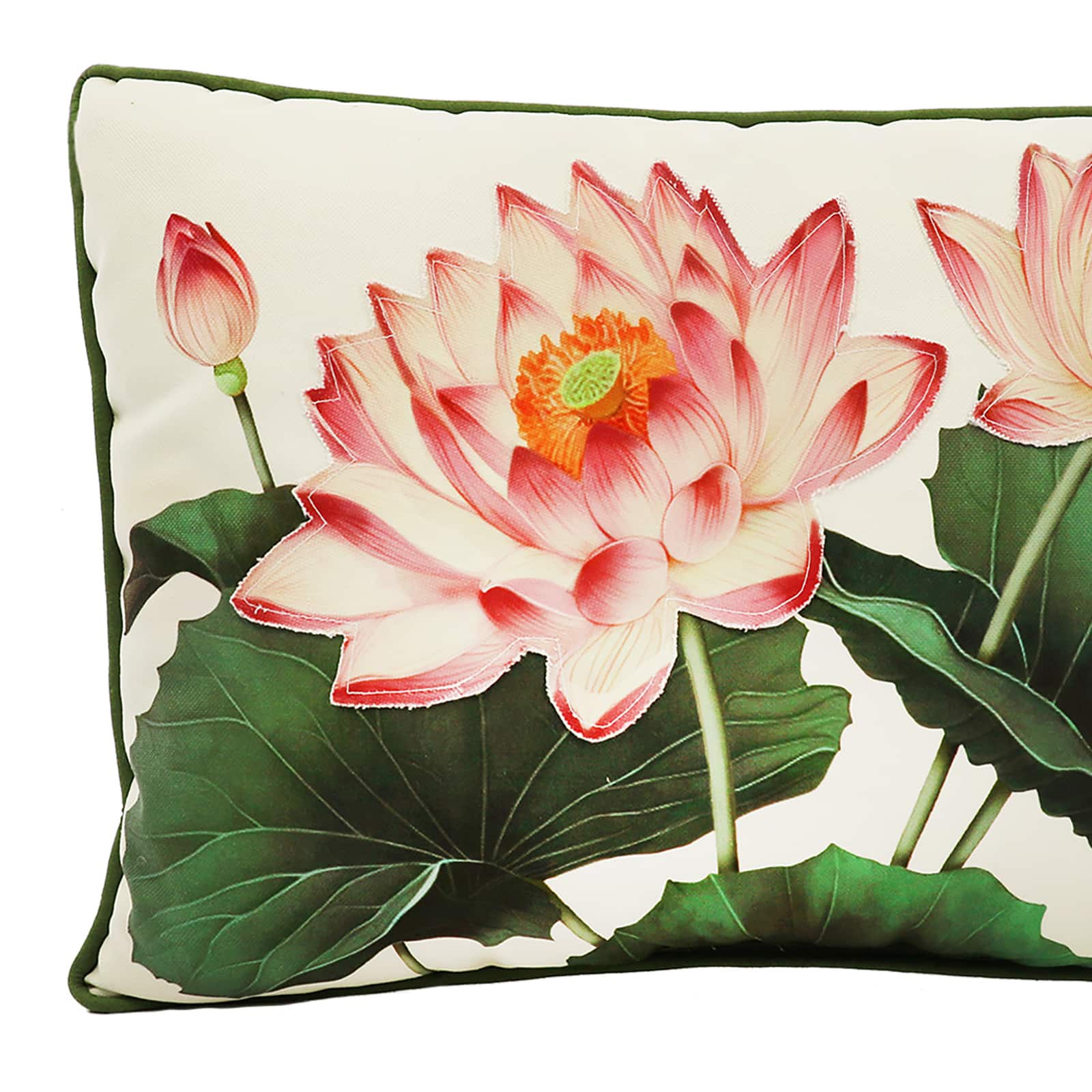 20.5&#x22; x 13.5&#x22; Pink Lotus Flower Softline Lumbar Pillow by Ashland&#xAE;
