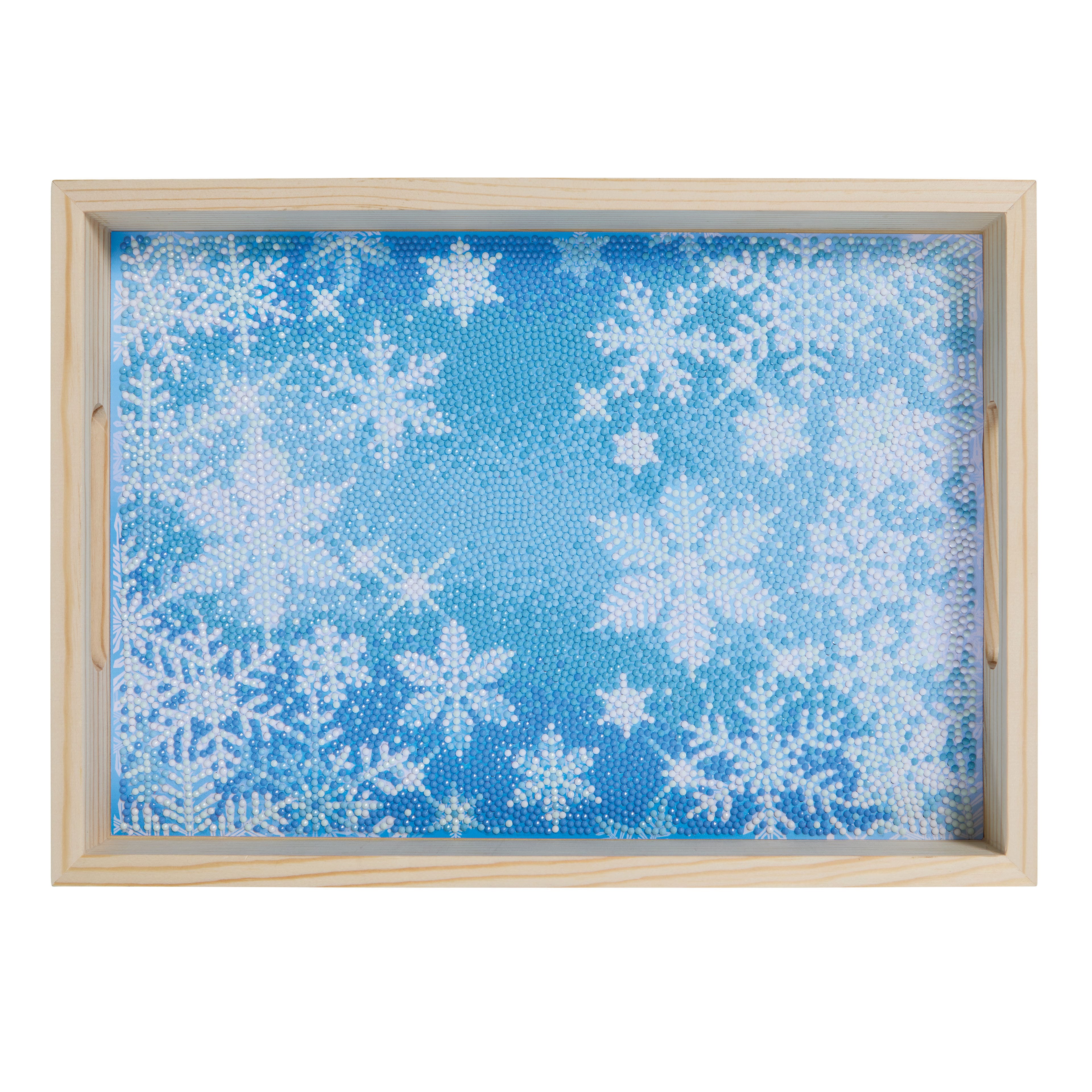 10&#x22; x 14&#x22; Snowflake Diamond Art Tray Kit by Make Market&#xAE;