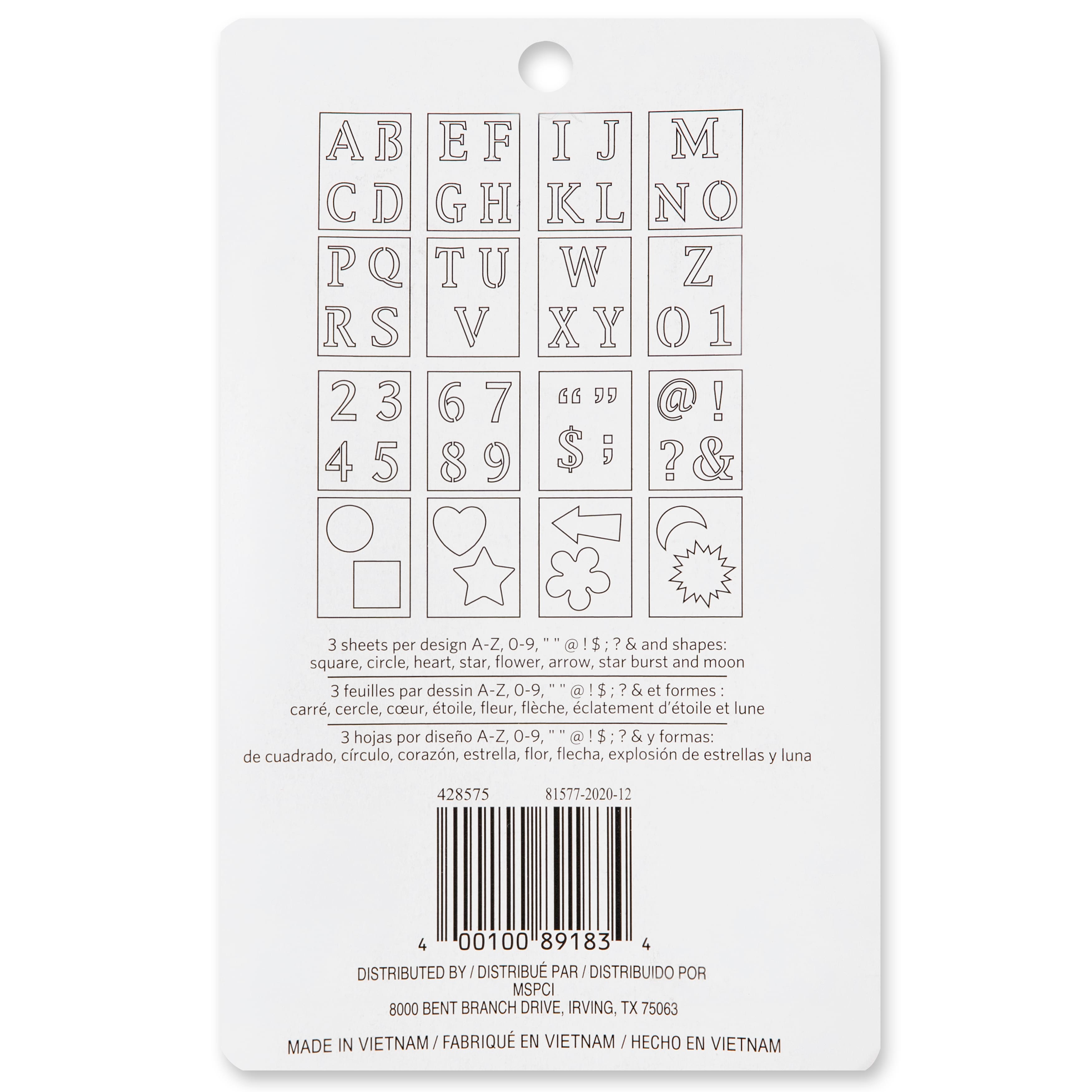 Craftsmart® Stencils, Old School Alphabet