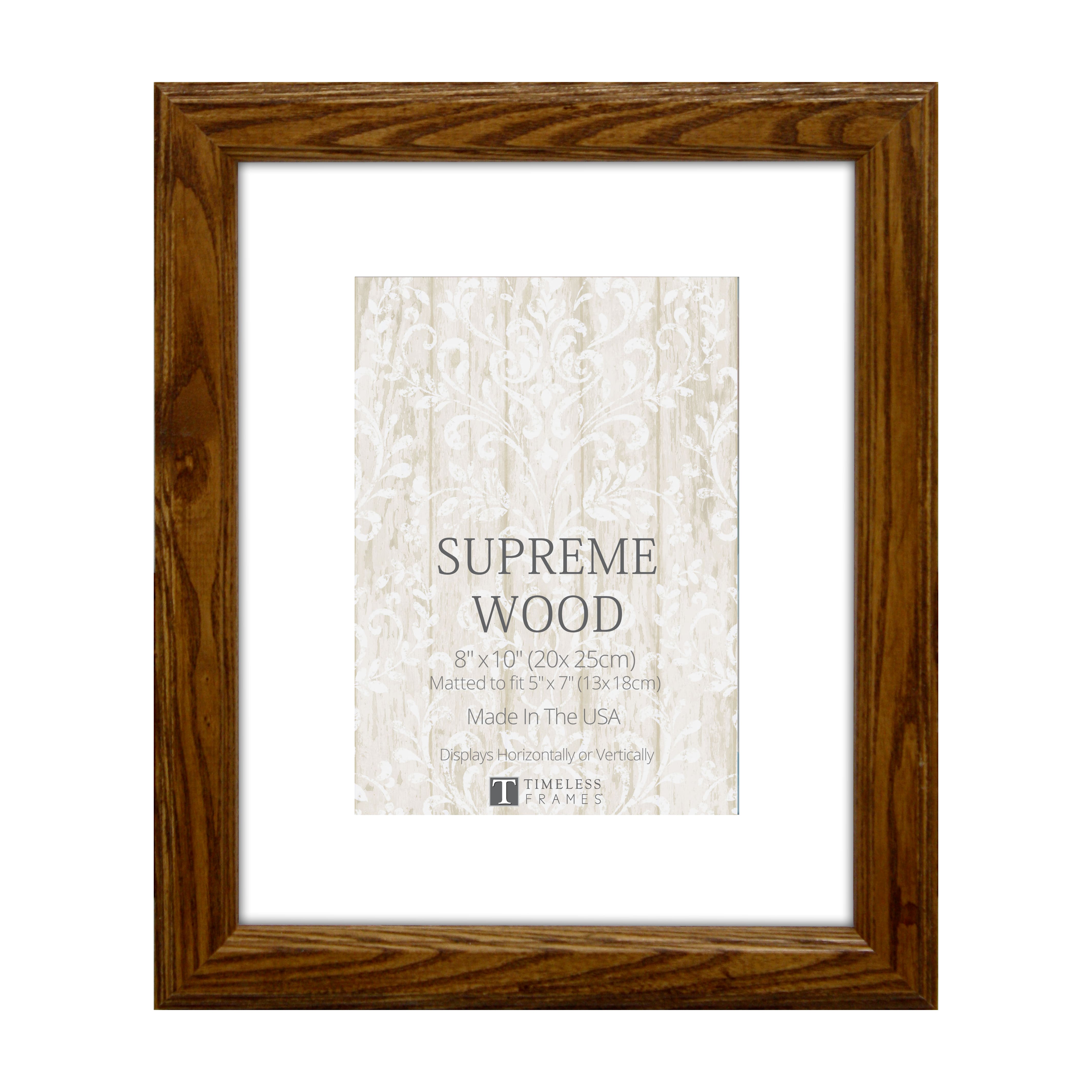 Timeless Frames® Supreme Honey Wood Frame With Mat | Michaels