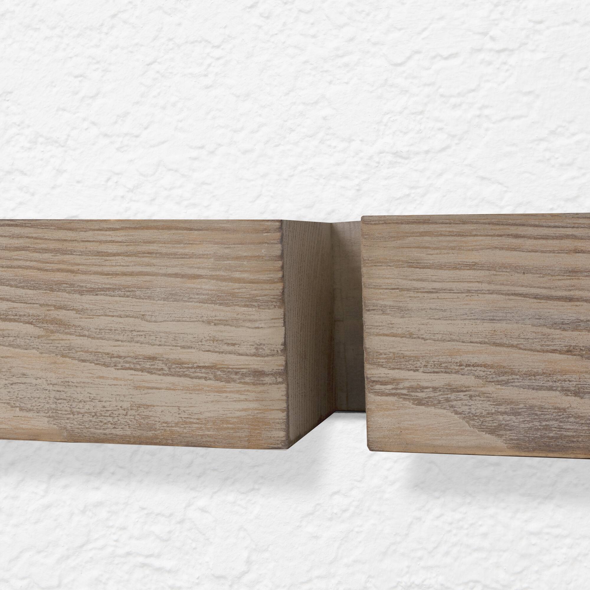 Brown Wine Glass Rack Floating Display Shelf