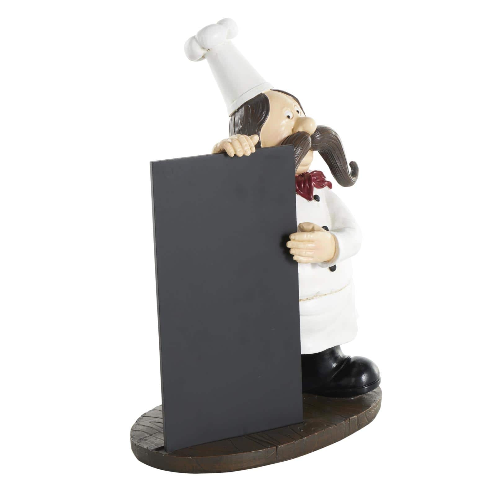 12.75" Chef Sculpture with Black Chalkboard