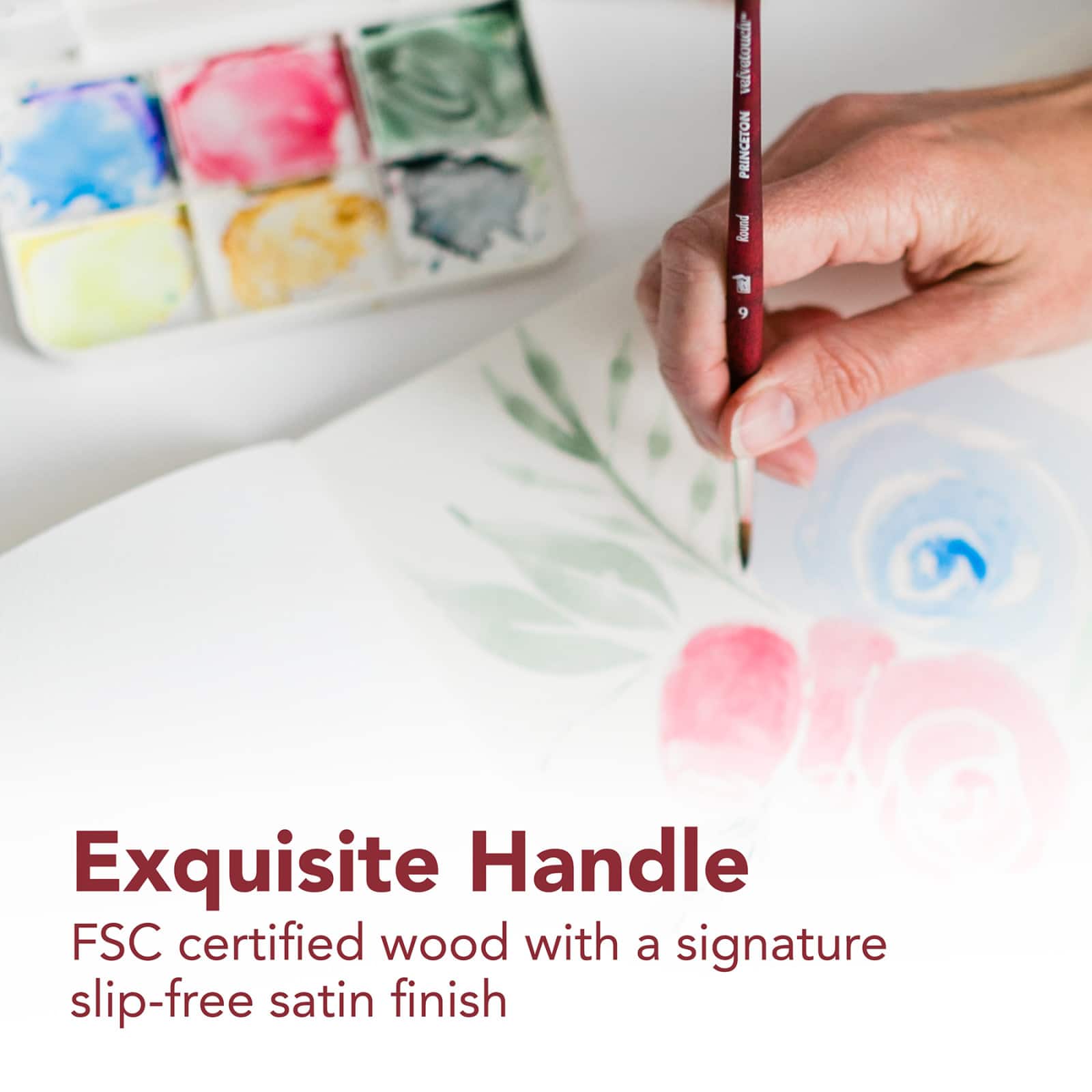 Princeton&#x2122; Velvetouch&#x2122; Series 3950 Angle Shader Brush