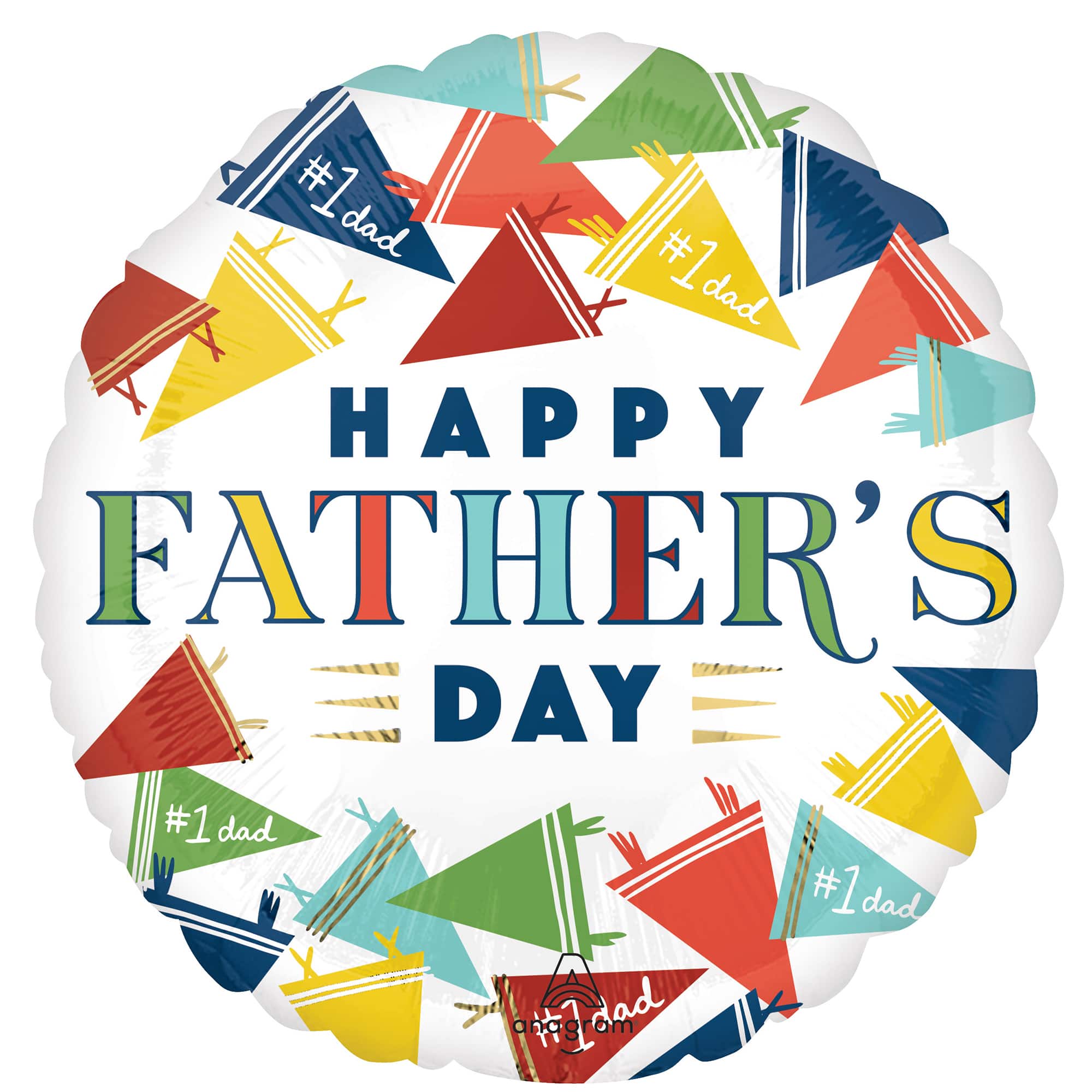 17" Father's Day Varsity Dad Foil Balloon