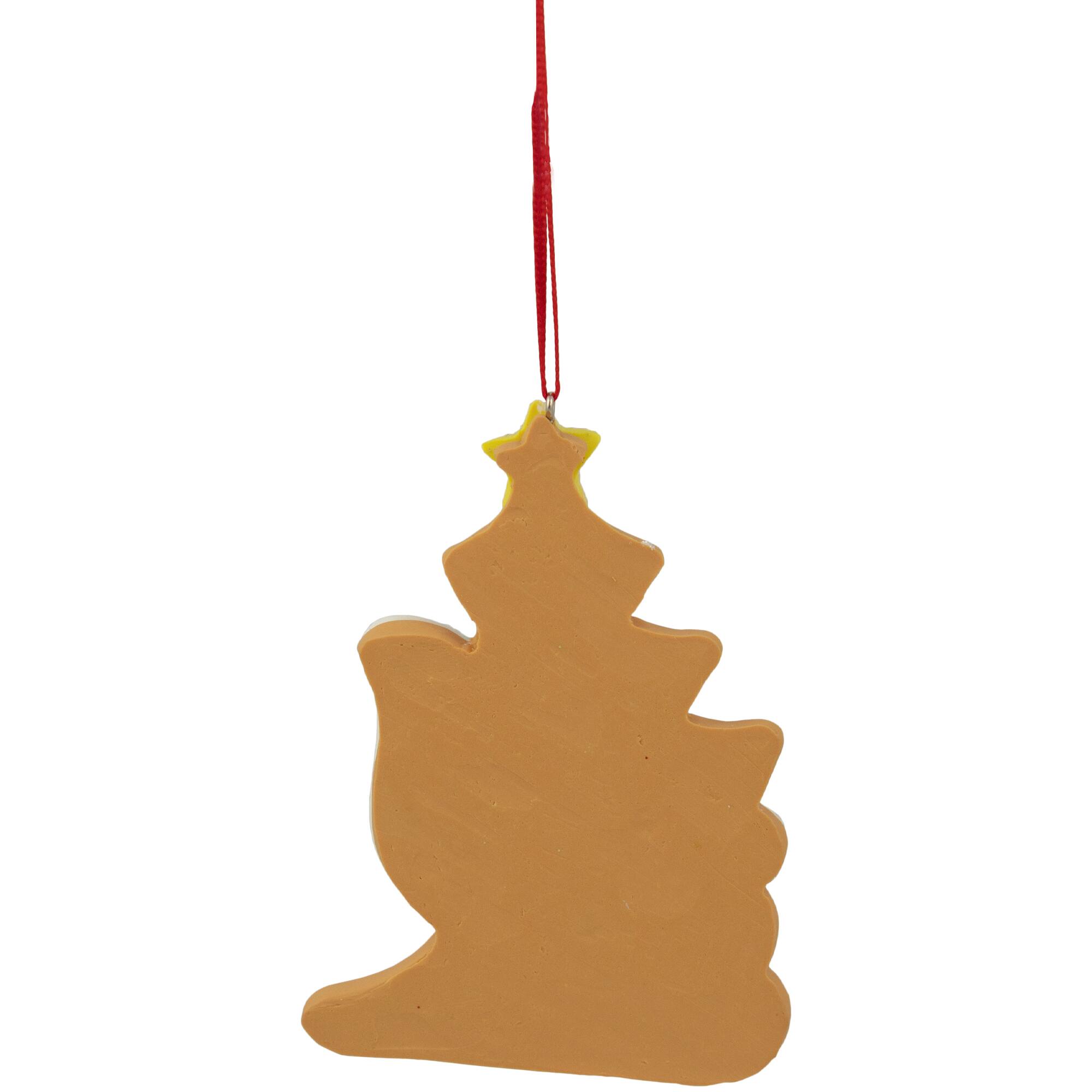 3.5&#x22; Glittered Sleigh Cookie Ornament