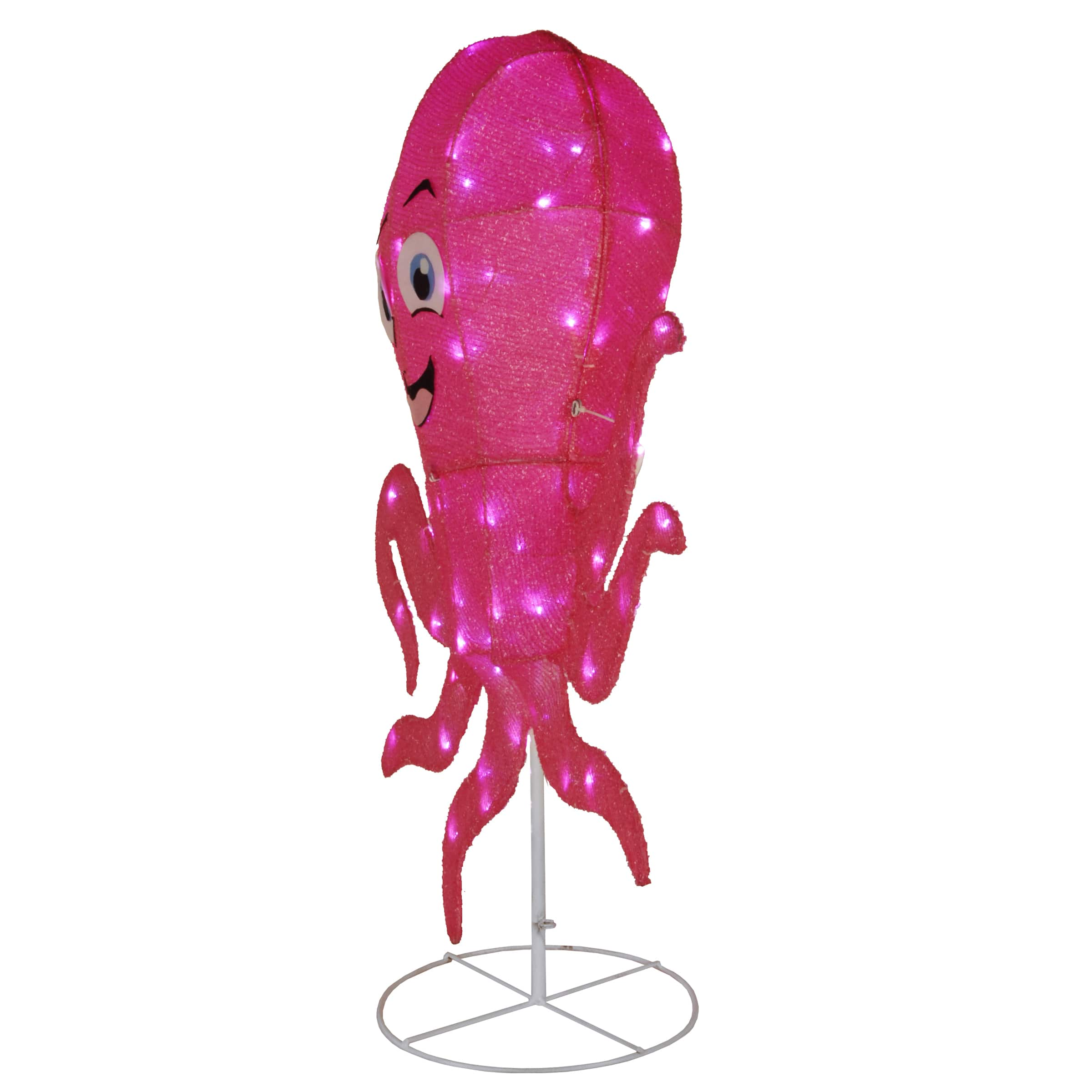 36&#x22; Pink Octopus with LED Lights