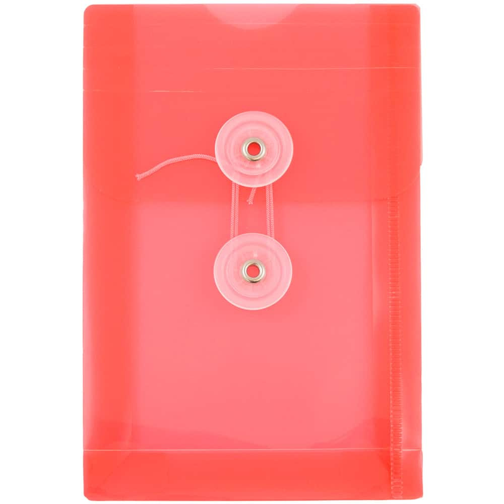 JAM Paper 4.25" x 6.25" Plastic Button & String Tie Closure Envelopes, 12ct.