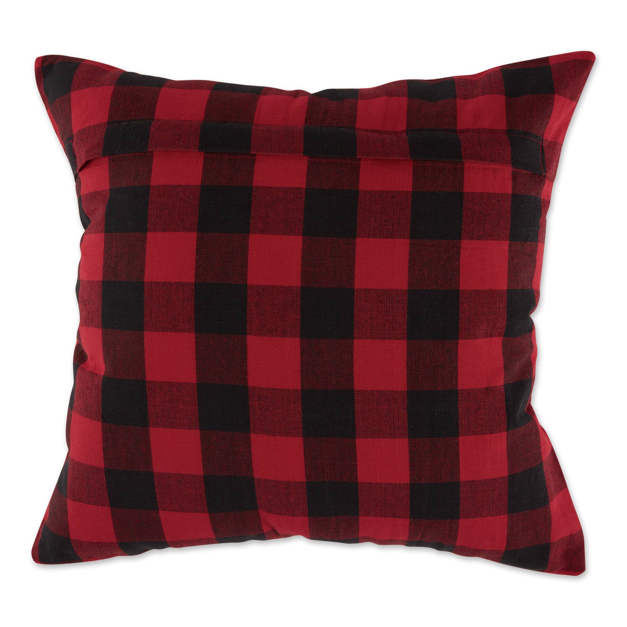 DII® Christmas Buffalo Check & Print Pillow Cover Set