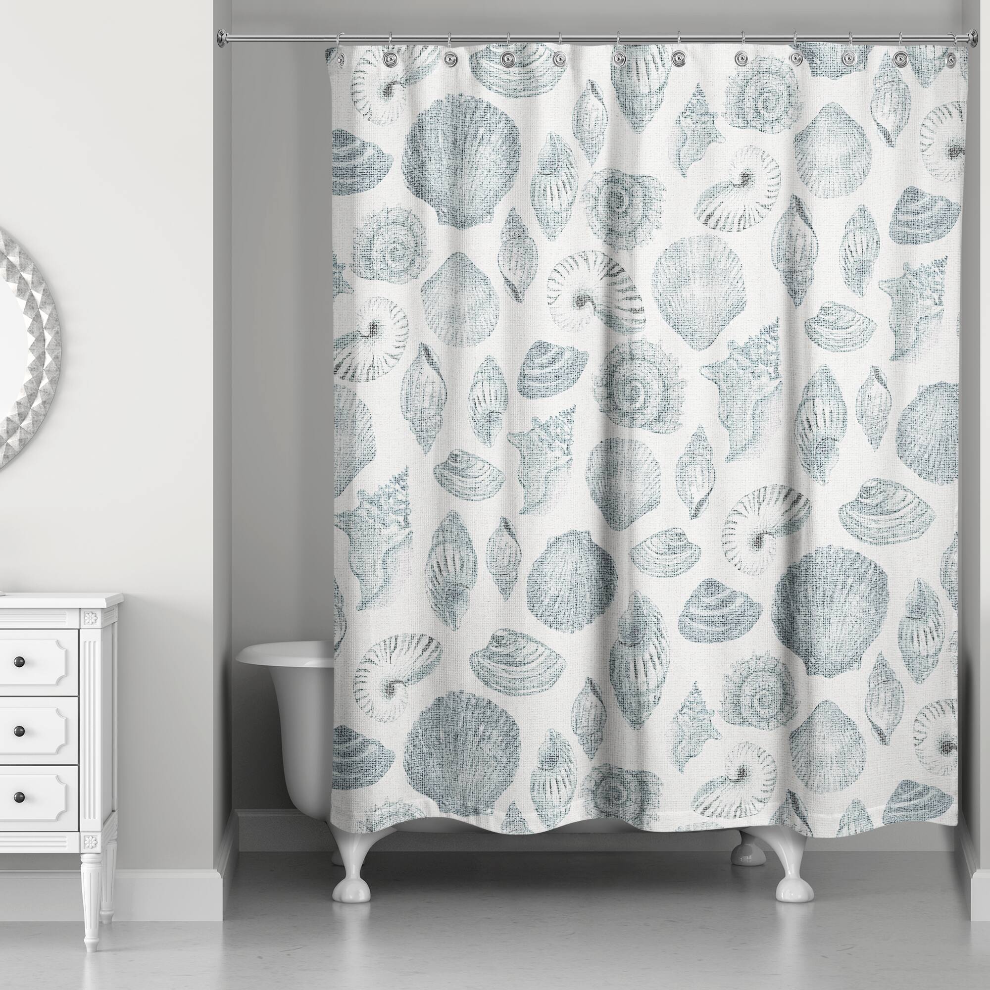 Multi Shell Shower Curtain