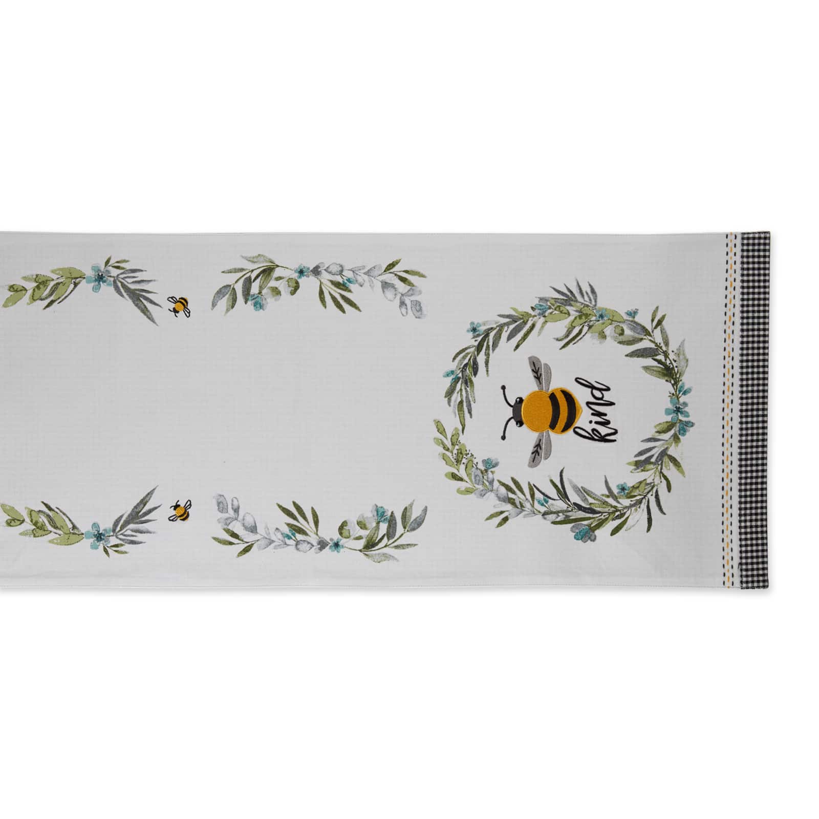 Bee Kind Reversible Embellished Table Runner 14&#x22; x 72&#x22;