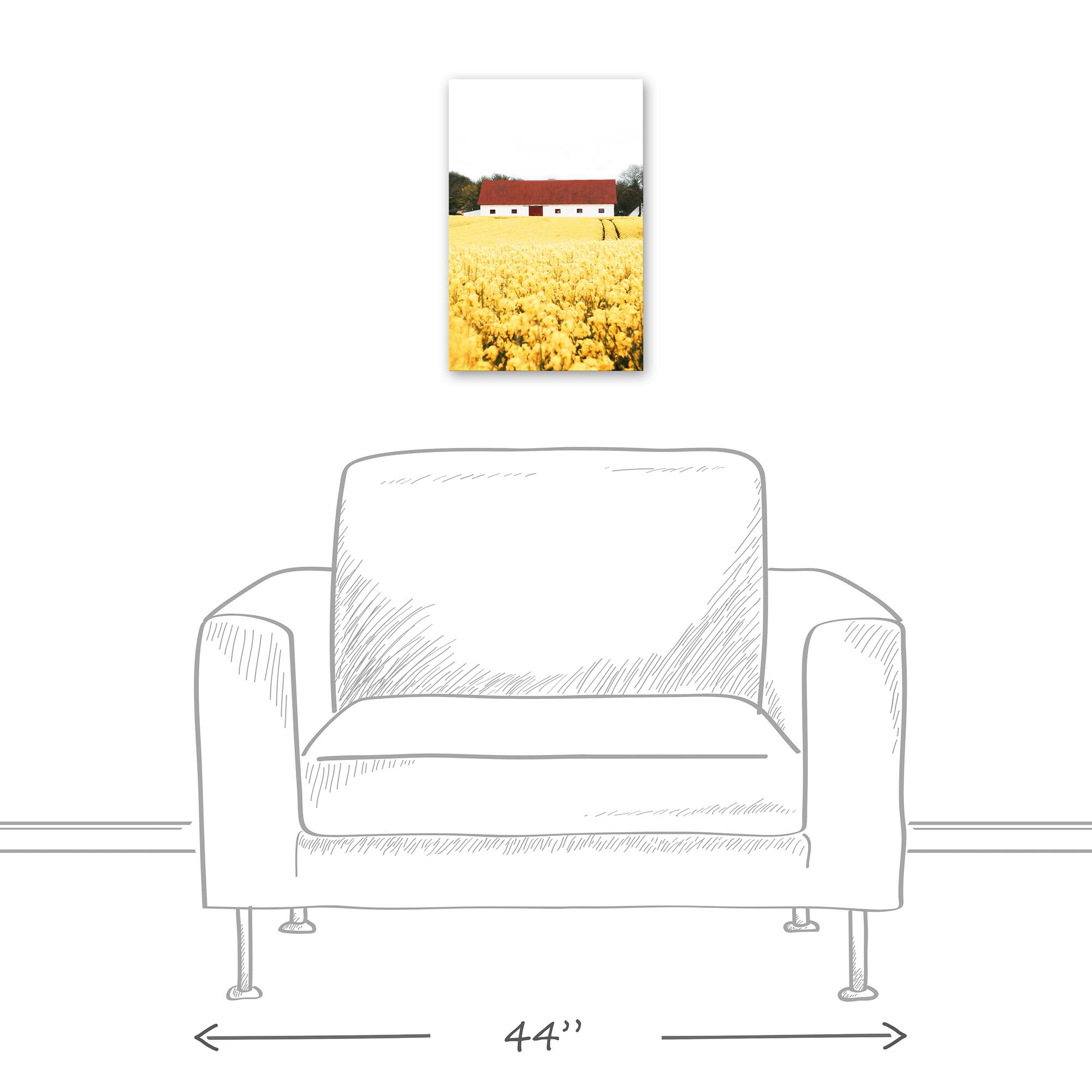 Painted Country Cottage 12&#x22; x 18&#x22; Canvas Wall Art