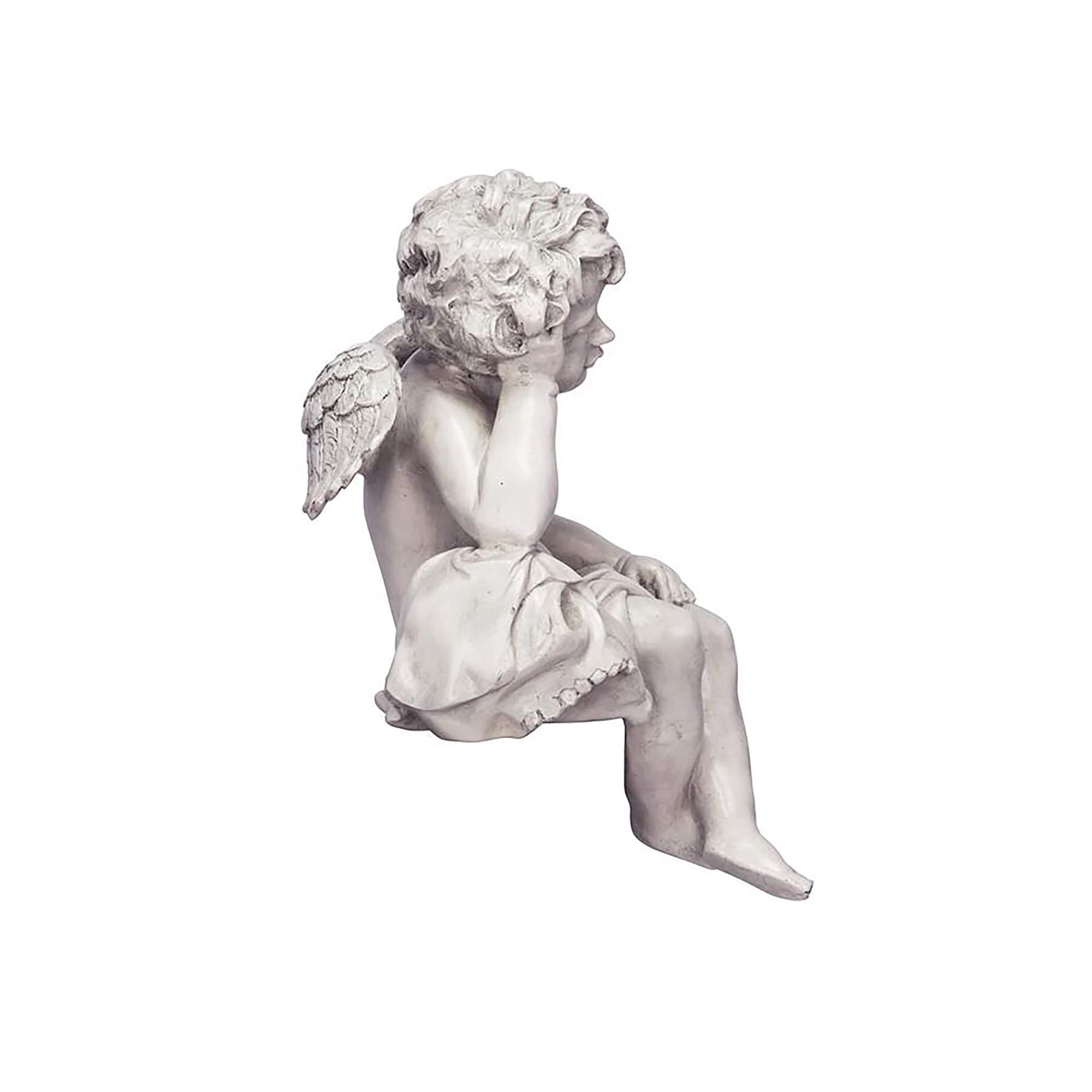 Design Toscano&#xAE; 13&#x22; Mourning Mortality Sitting Cherub Sculpture