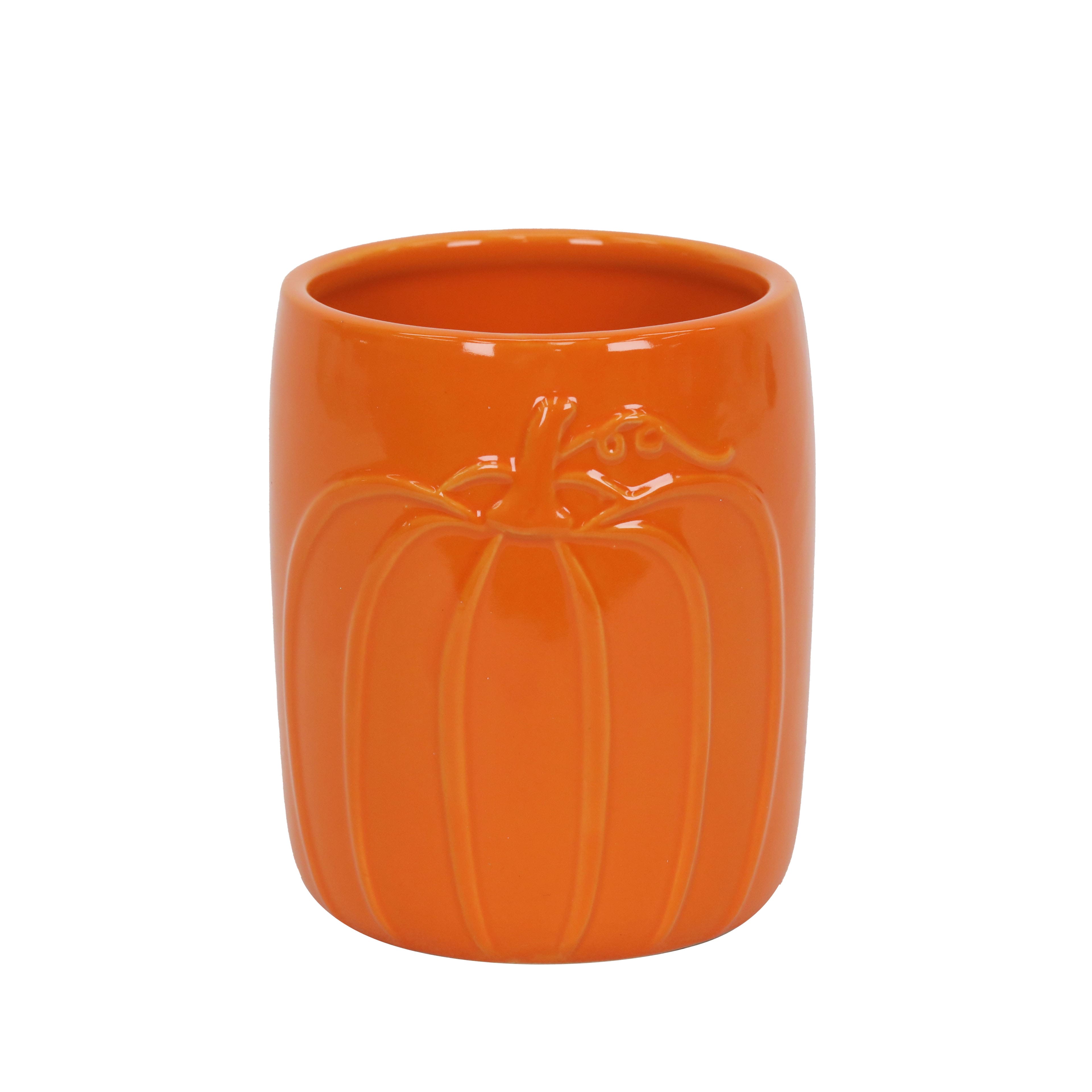 5&#x22; Pumpkin Ceramic Container by Ashland&#xAE;