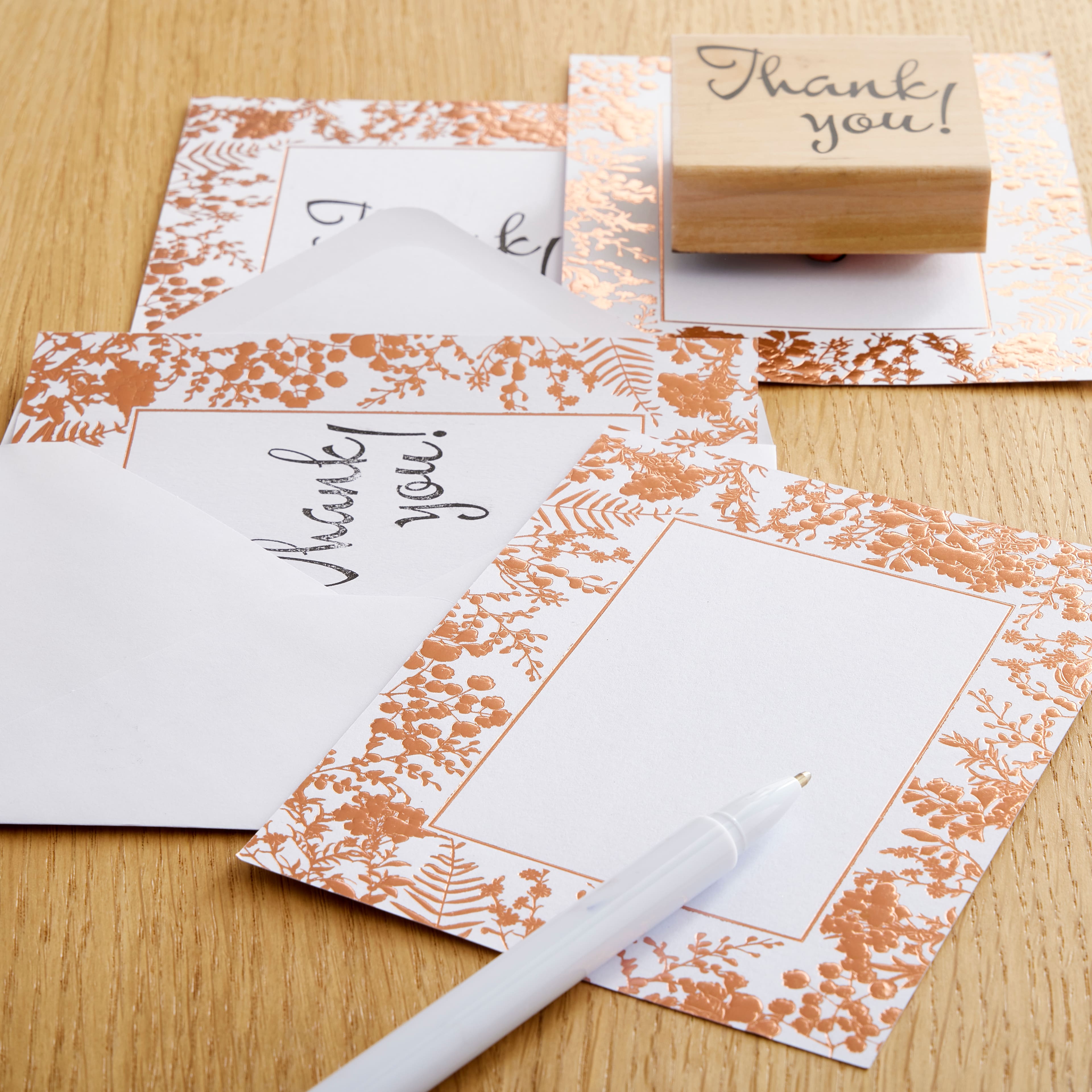 Floral Flat Cards &#x26; Envelopes by Recollections&#x2122;, 4.25&#x22; x 5.5&#x22;