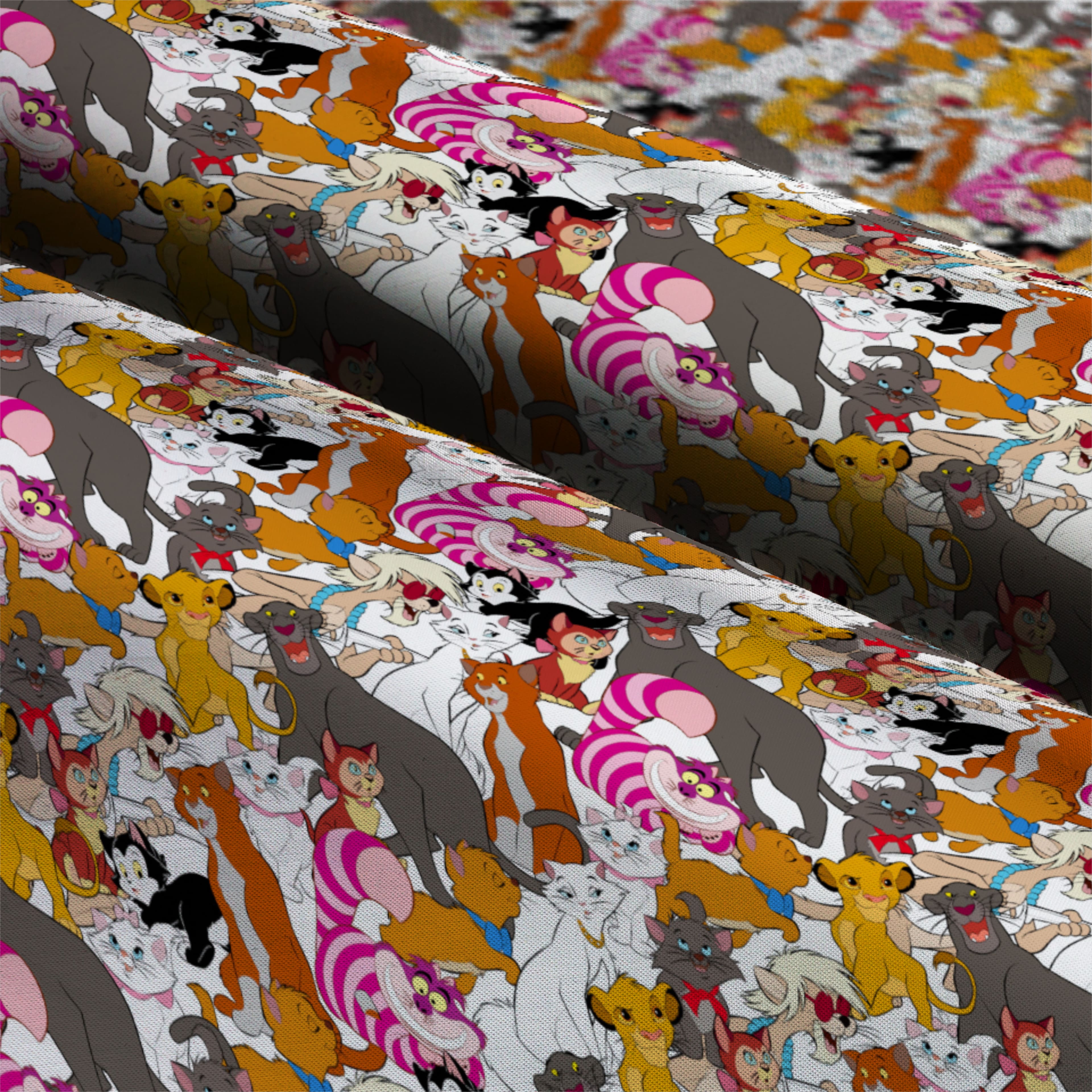 Disney&#xAE; Cats Packed Cotton Fabric