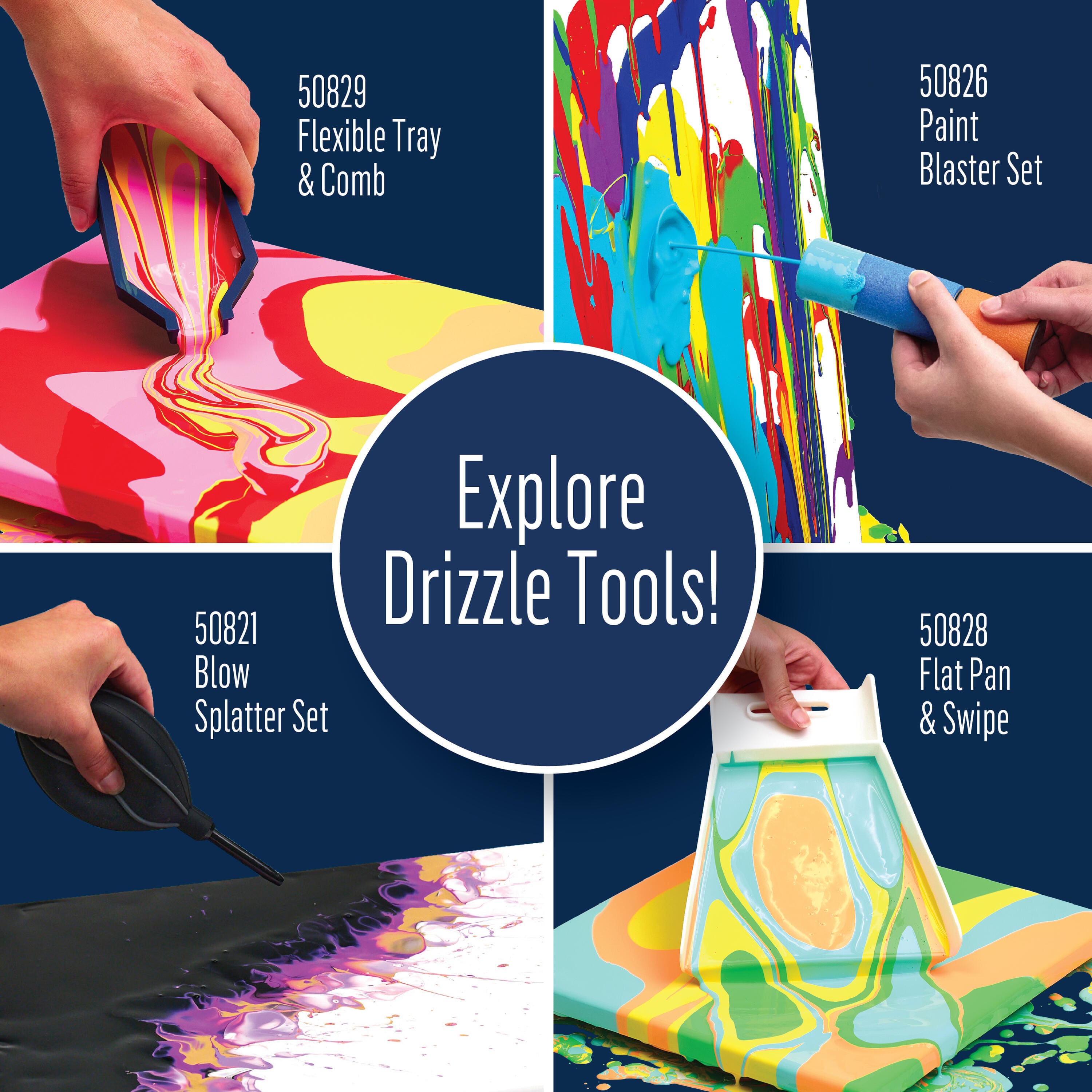 2 Pack: FolkArt&#xAE; Drizzle&#x2122; Paint Pouring Pendulum Set
