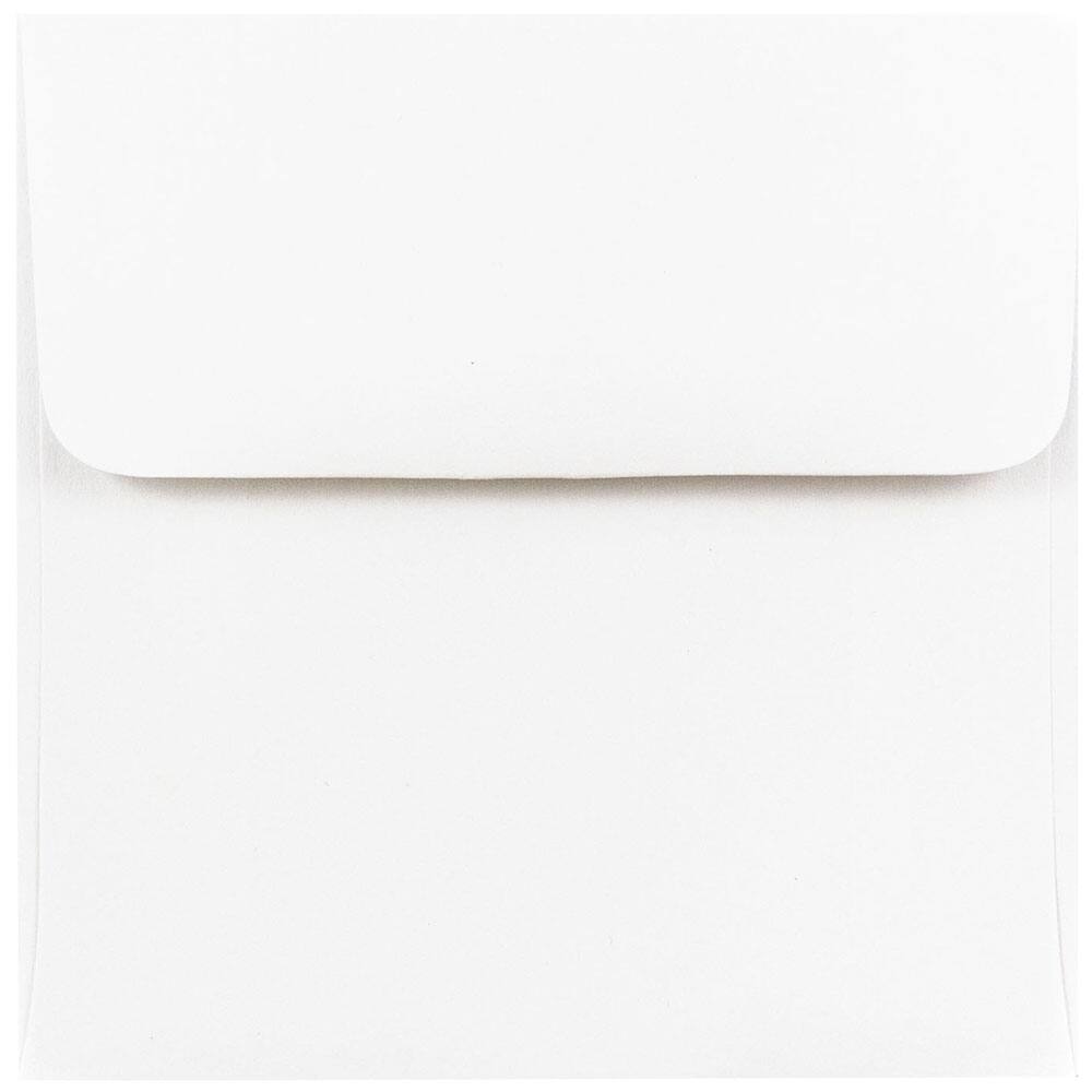 JAM Paper 4.5" White Square Invitation Envelopes