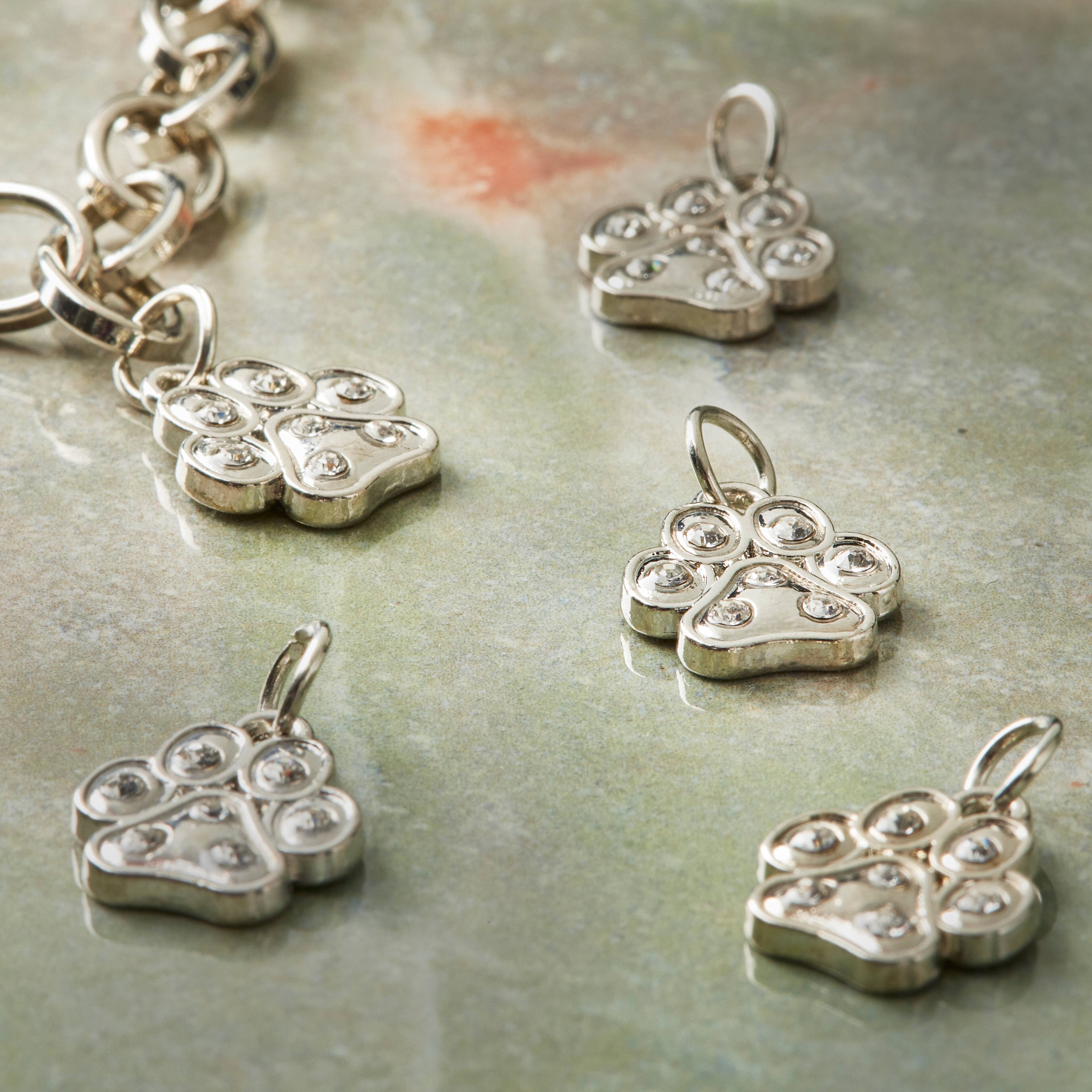 Charmalong™ Rhodium Flower Charms By Bead Landing™, Michaels