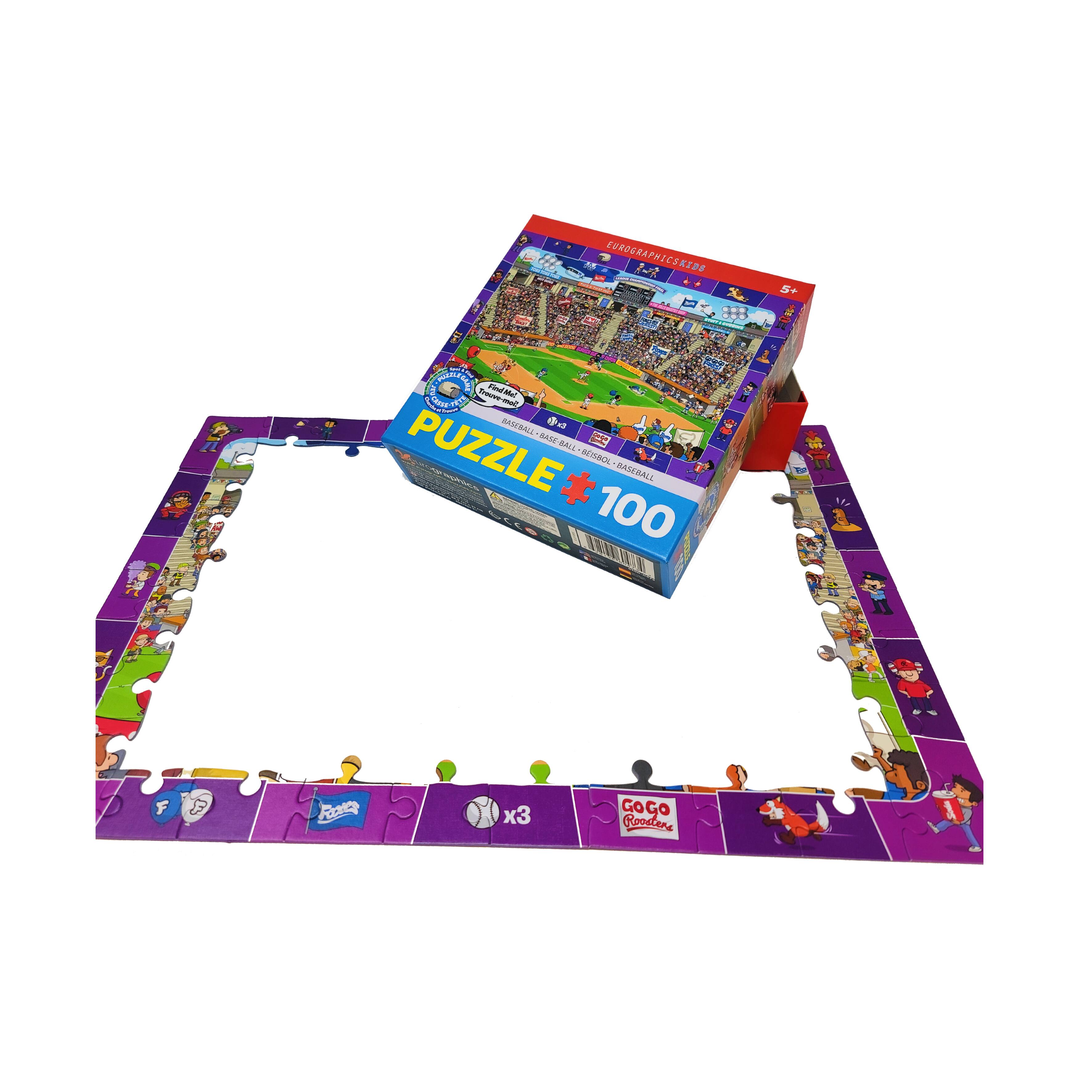 Spot & Find Puzzle Game - Baseball: 100 Pcs